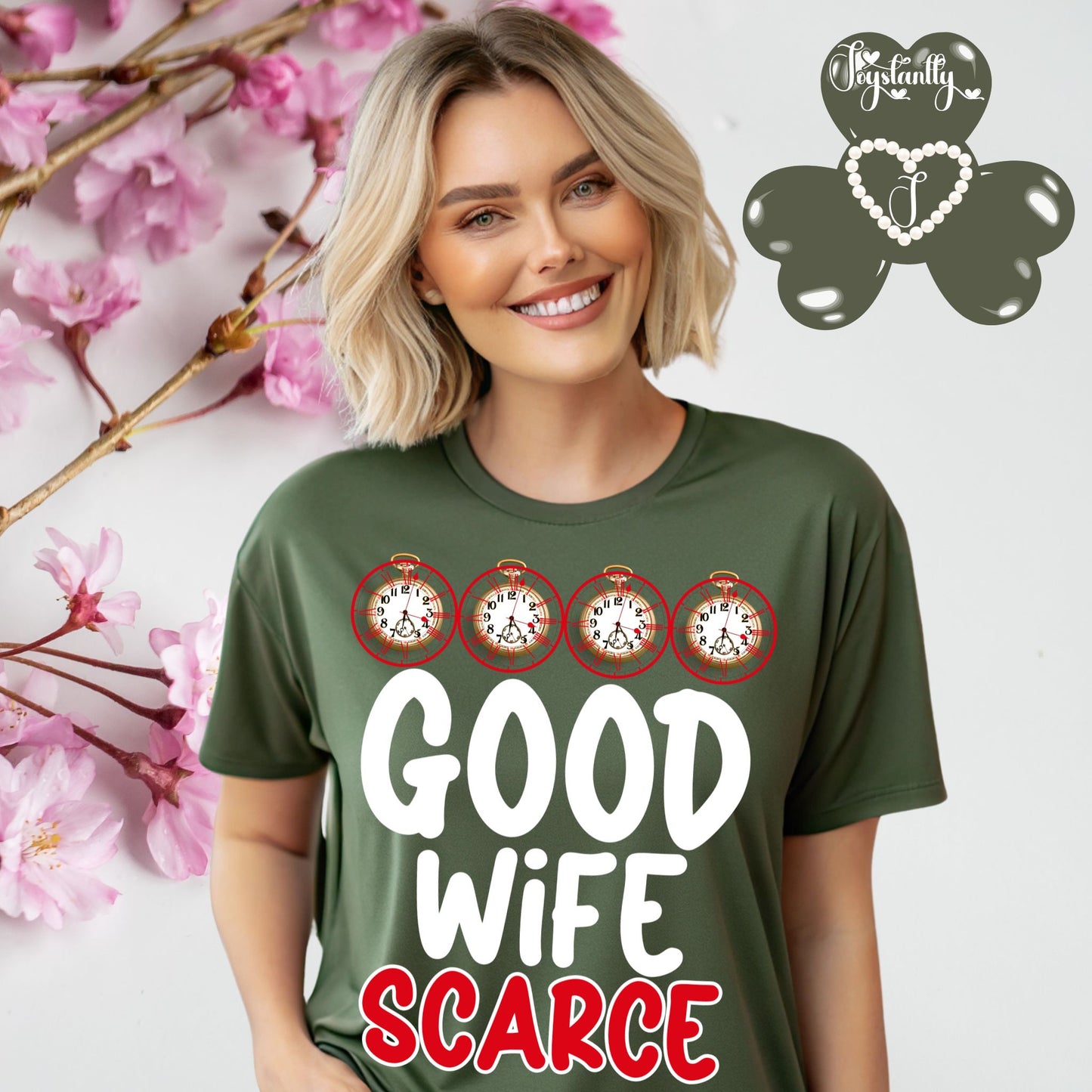 Funny Military Green Shirt For Wives, Mums, Wedding Party