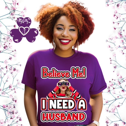Funny Wedding Party Purple Shirt
