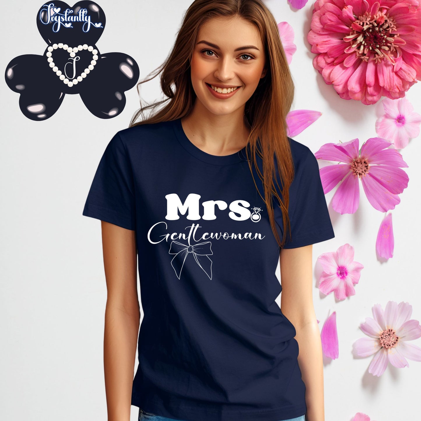 Navy Blue Shirt. Shirt for Happy WIves
