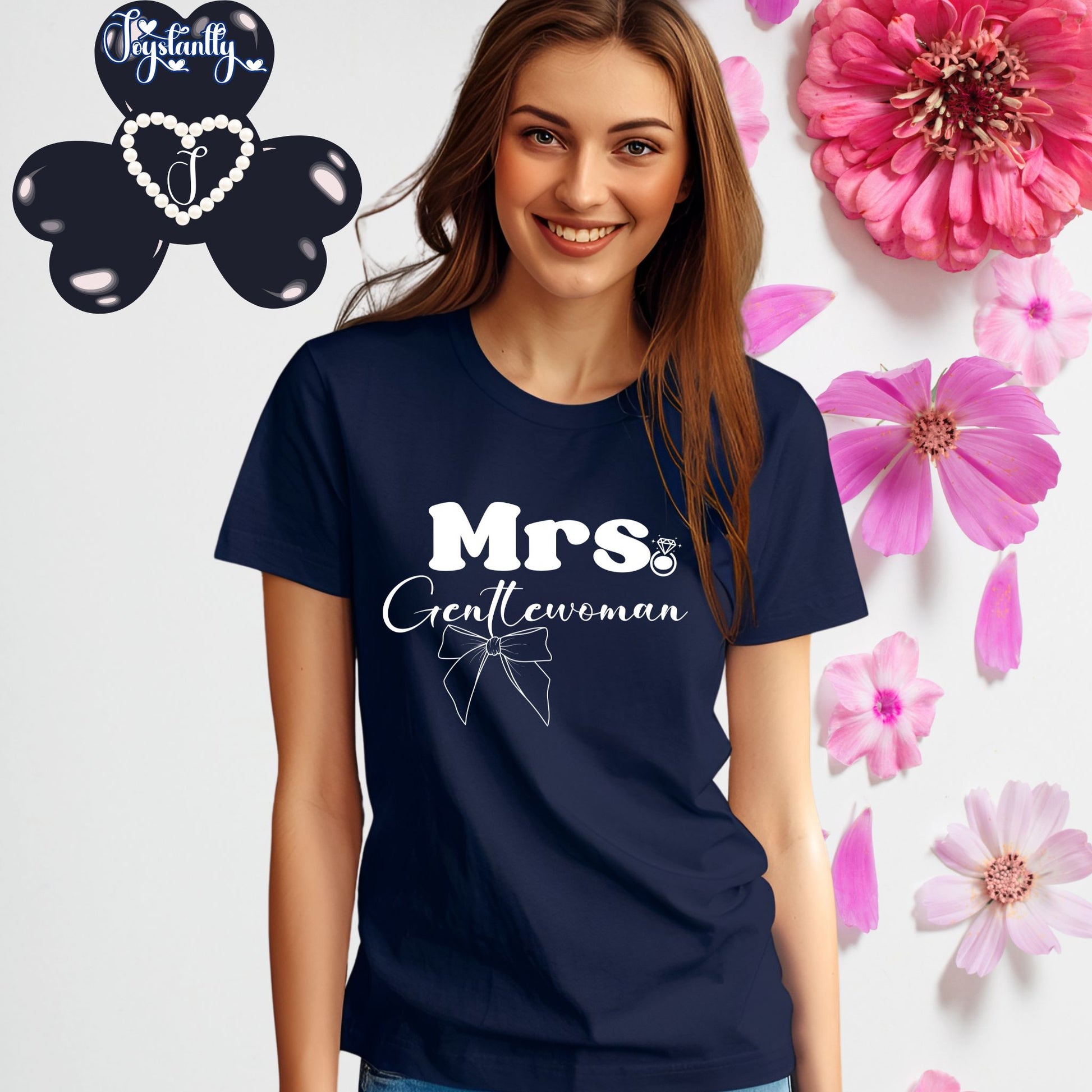 Navy Blue Shirt. Shirt for Happy WIves