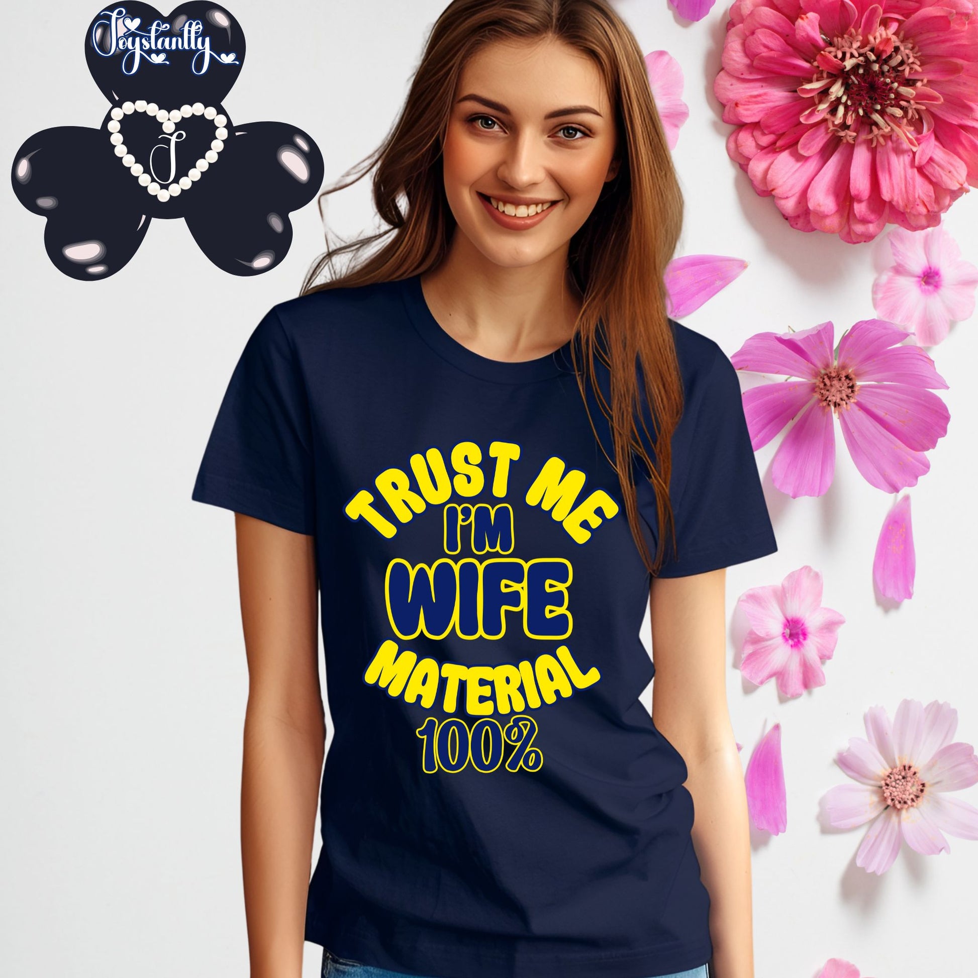 Navy Blue T-shirt. Funny T-shirt for Engagement Party.