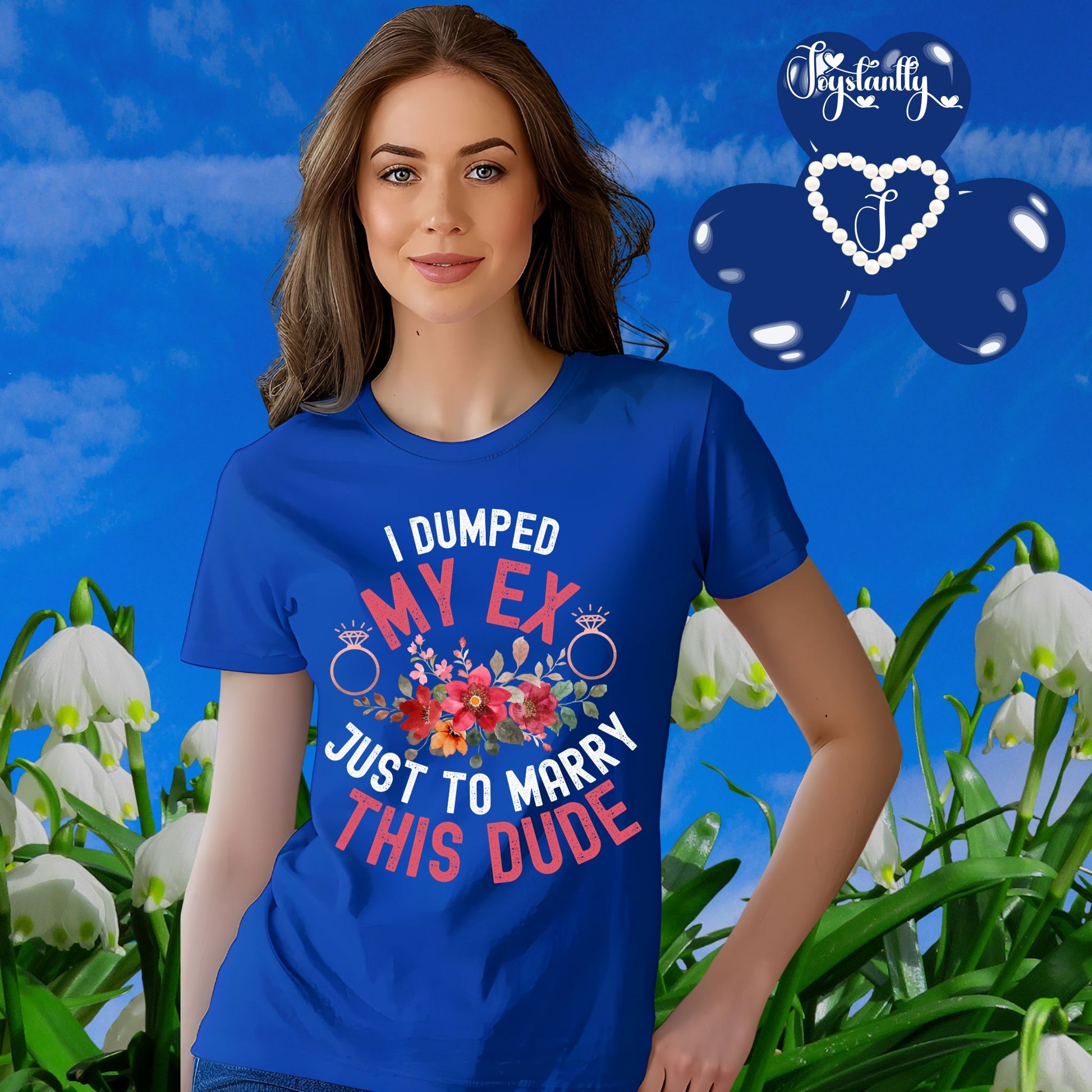 Royal Green T-shirt. Cute Engagement Party T-Shirt 