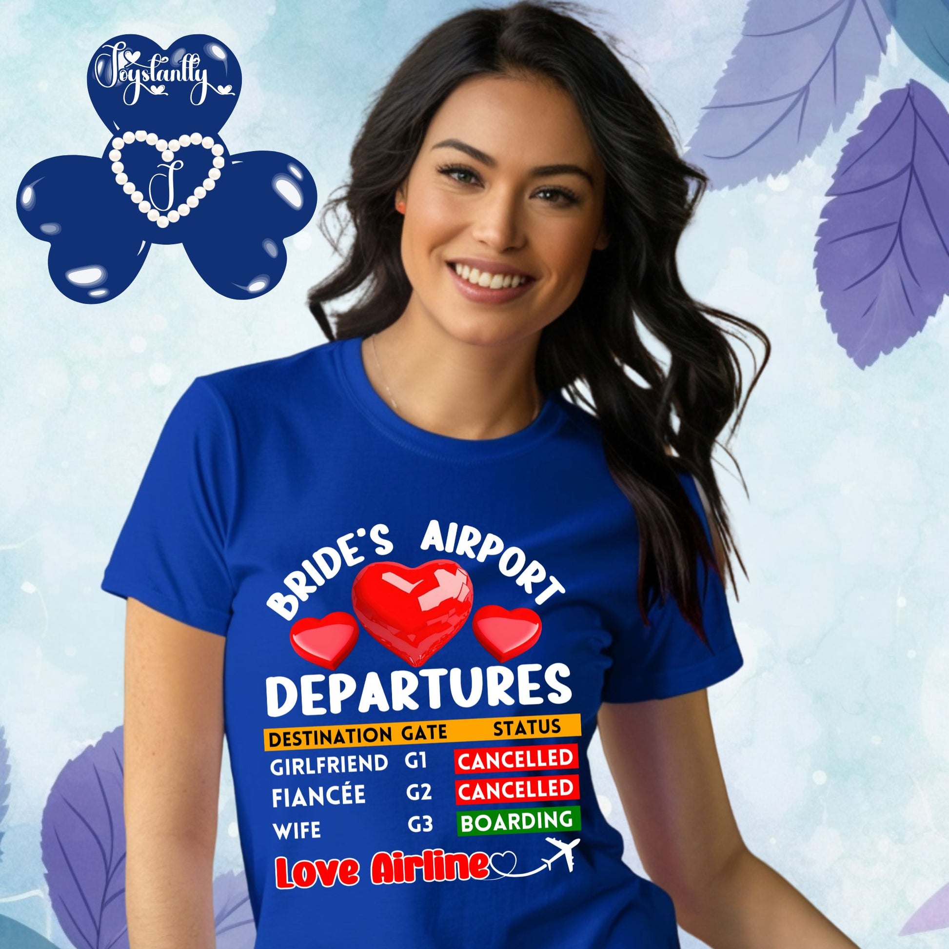 Royal Blue T-shirt. Cute Engagement T-shirt.