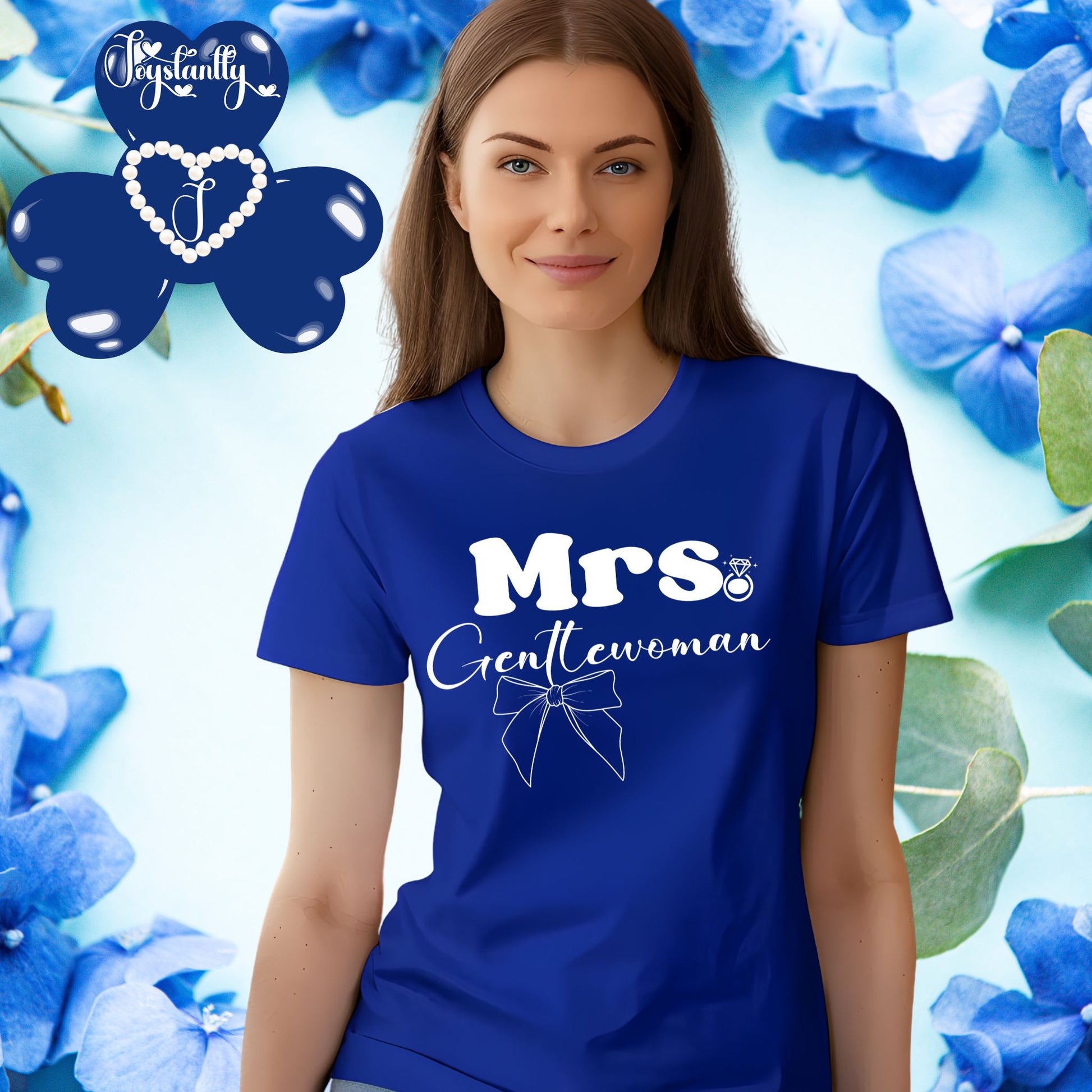 Royal Blue Shirt. Shirt for Happy WIves