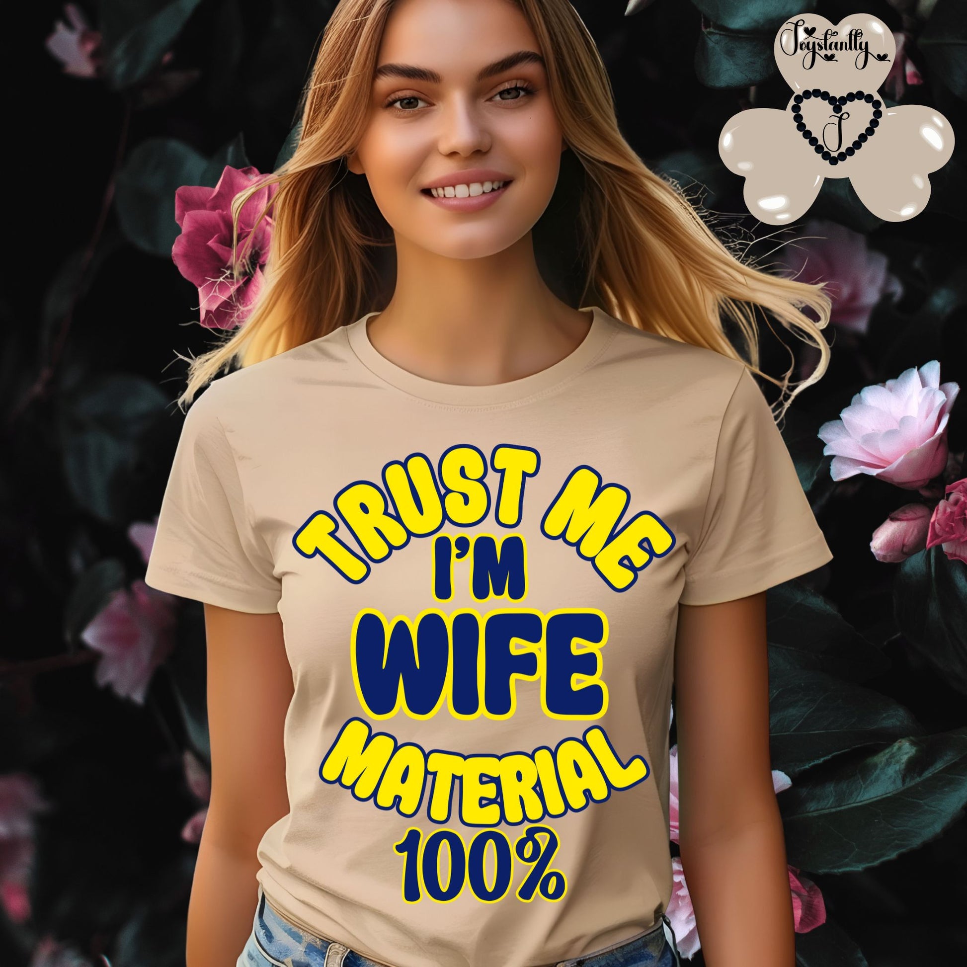 Sand Color T-shirt. Funny T-shirt for Engagement Party.