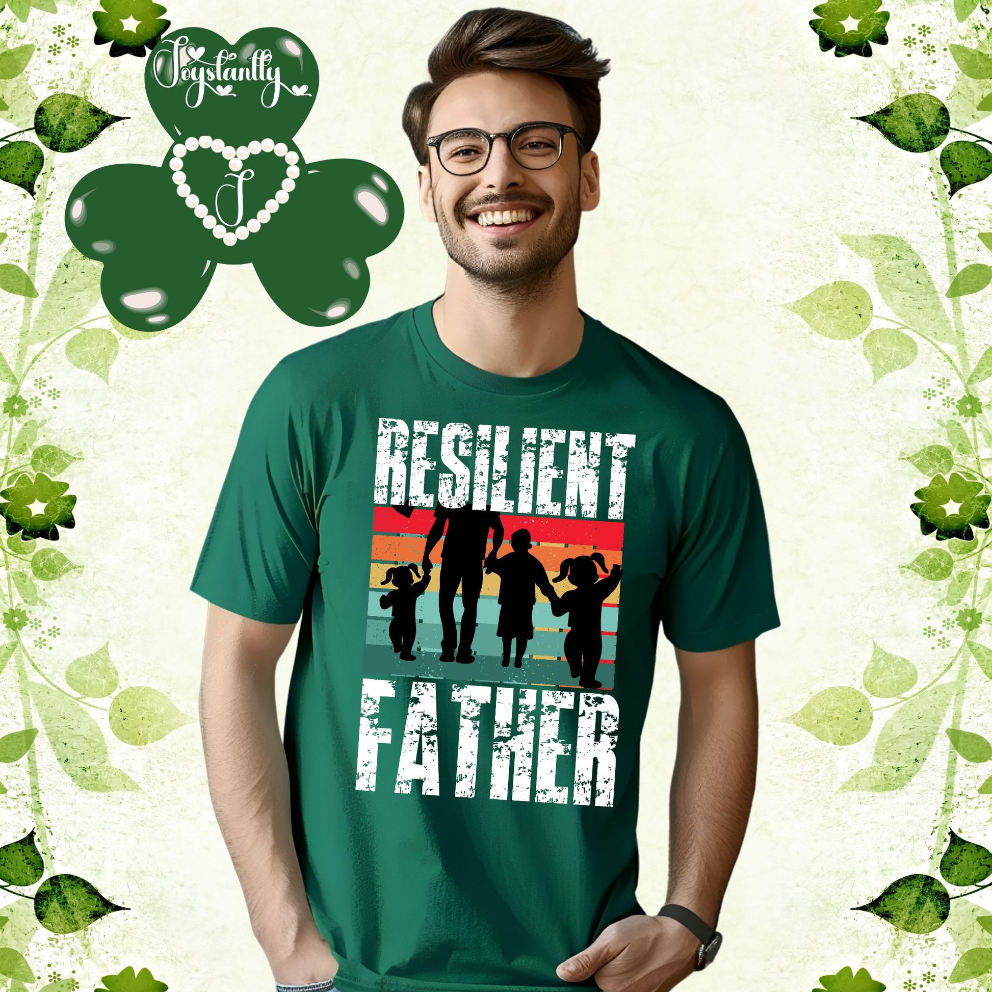 Kelly Green Shirt. Perfect Shirt For Strong Dads.