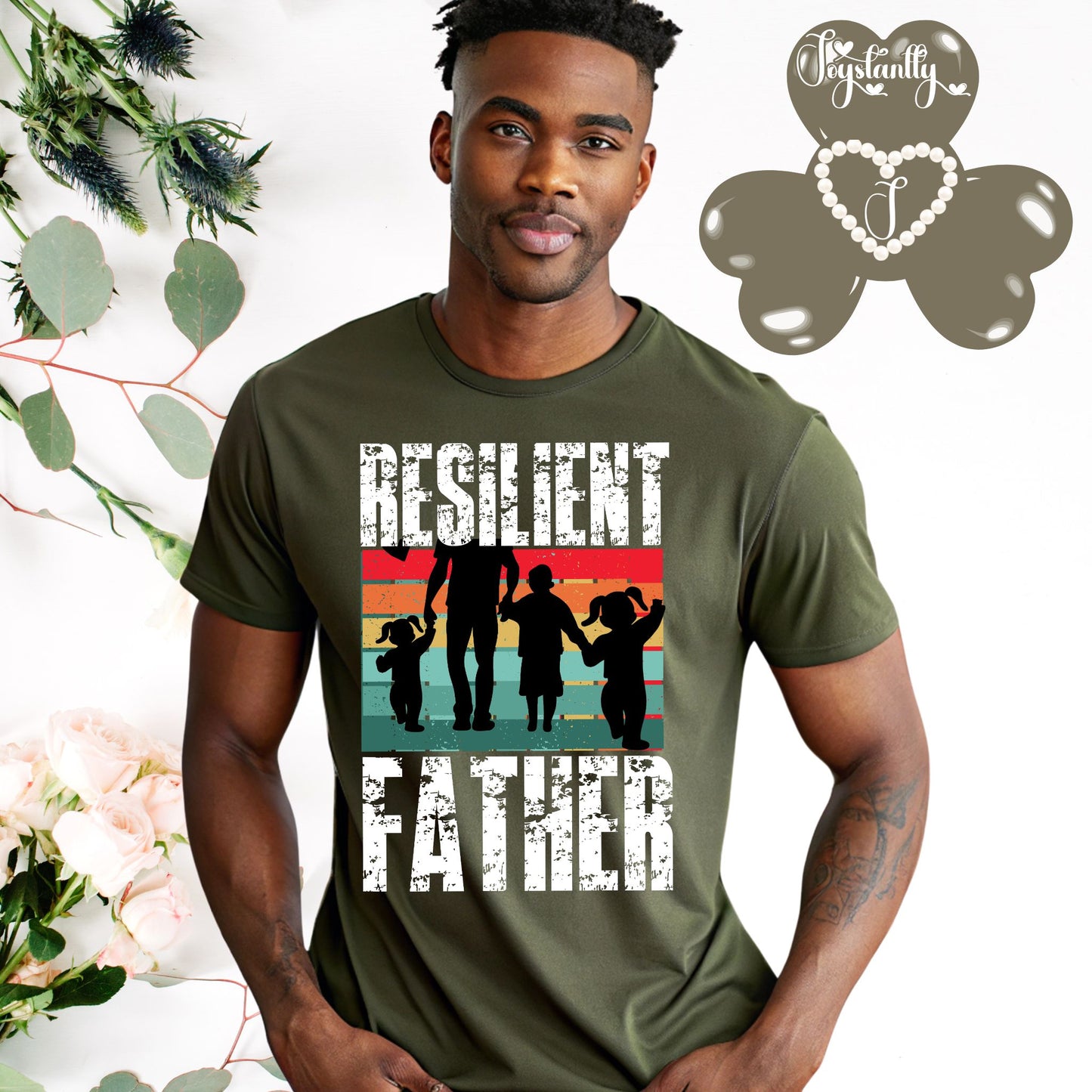 Military Green Shirt. Perfect Shirt For Strong Dads.