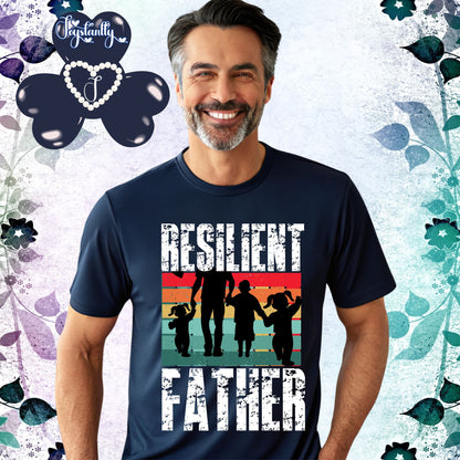 Navy Blue Shirt. Perfect Shirt For Strong Dads.