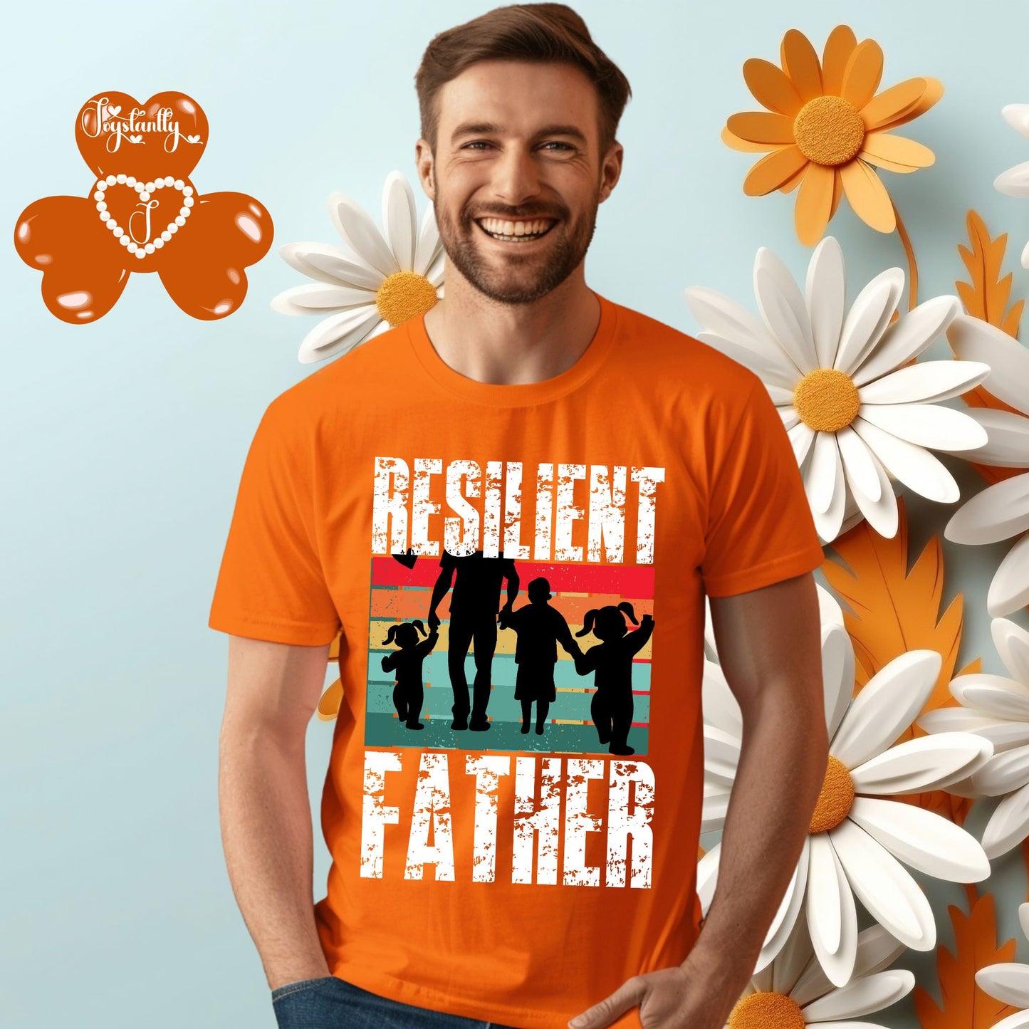 Orange Shirt. Perfect Shirt For Strong Dads.