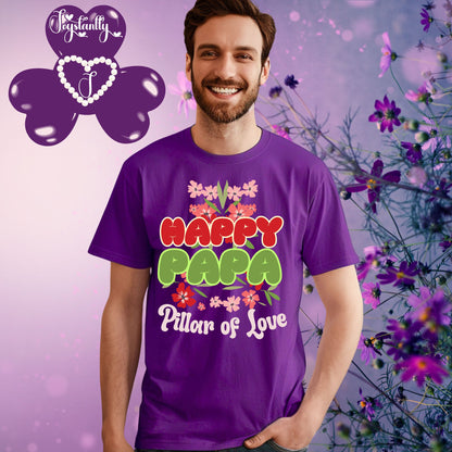Purple Shirt. Perfect Shirt For Happy Dads.