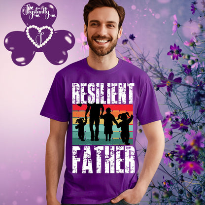 Purple Shirt. Perfect Shirt For Strong Dads.
