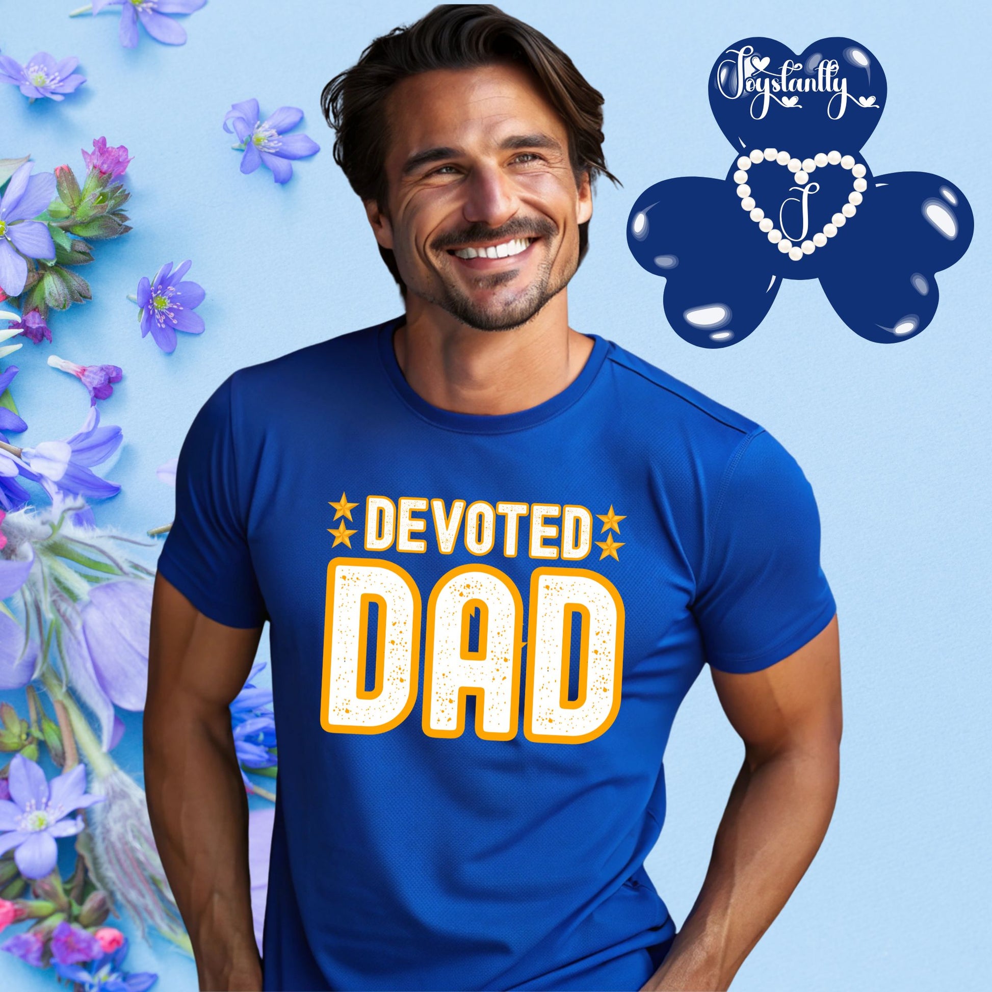 Royal Blue Shirt. Perfect Shirt For Caring Dads.