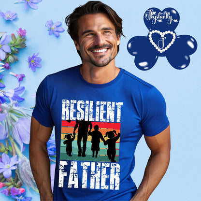 Royal Blue Shirt. Perfect Shirt For Strong Dads.