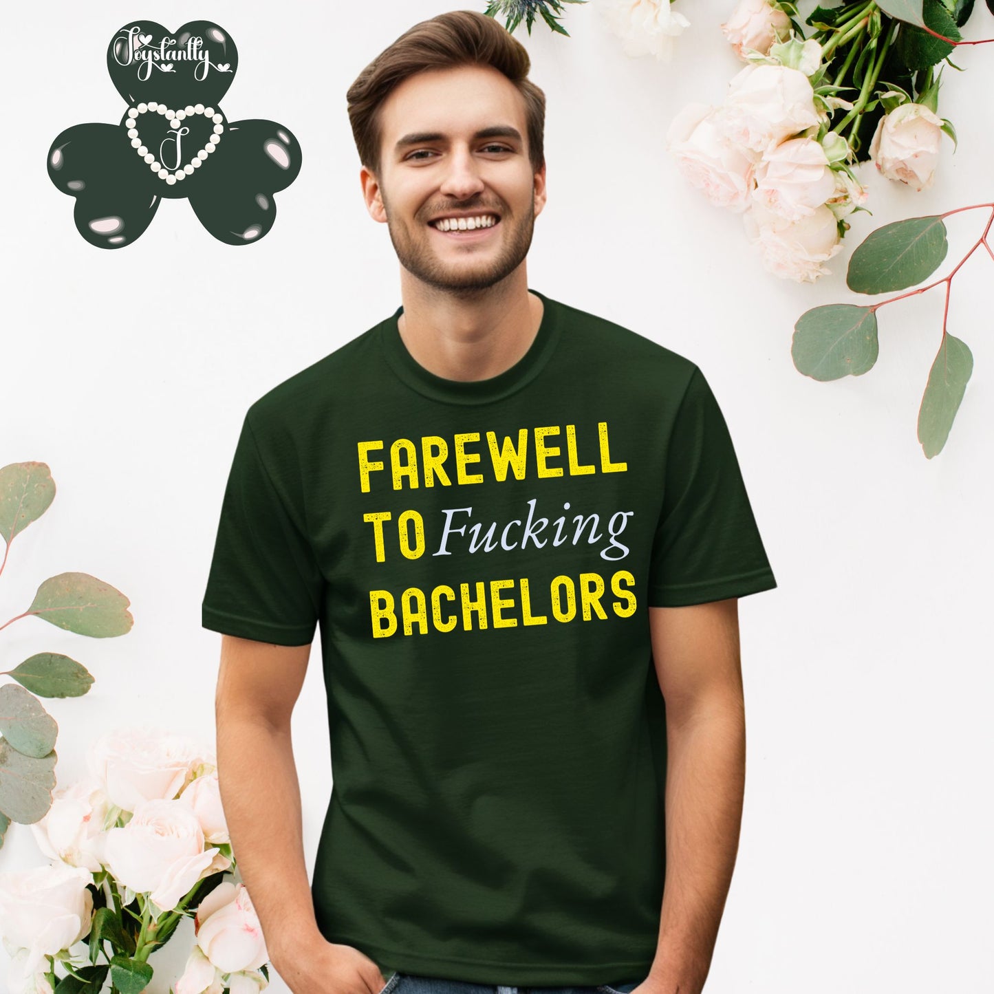 Funny Bachelors Party Forest Green T-shirt