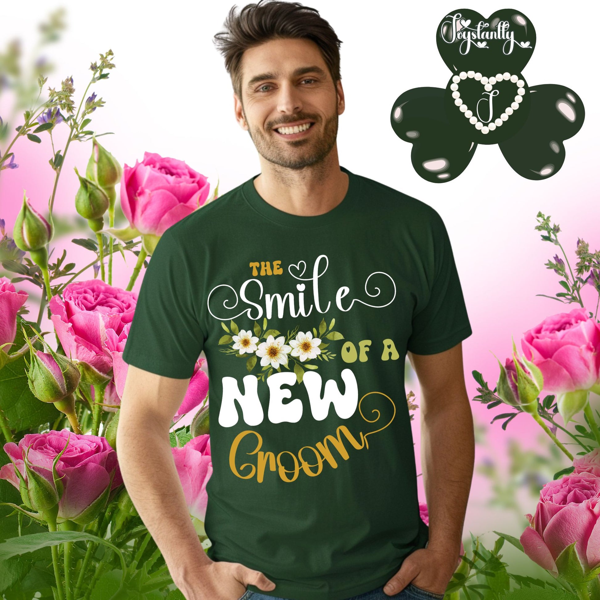Bachelor's Party Shirt. Forest Green Tee.