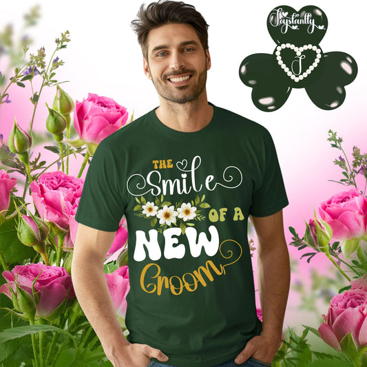 Bachelor's Party Shirt. Forest Green Tee.