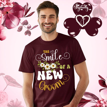 Bachelor's Party Shirt. Maroon Tee.