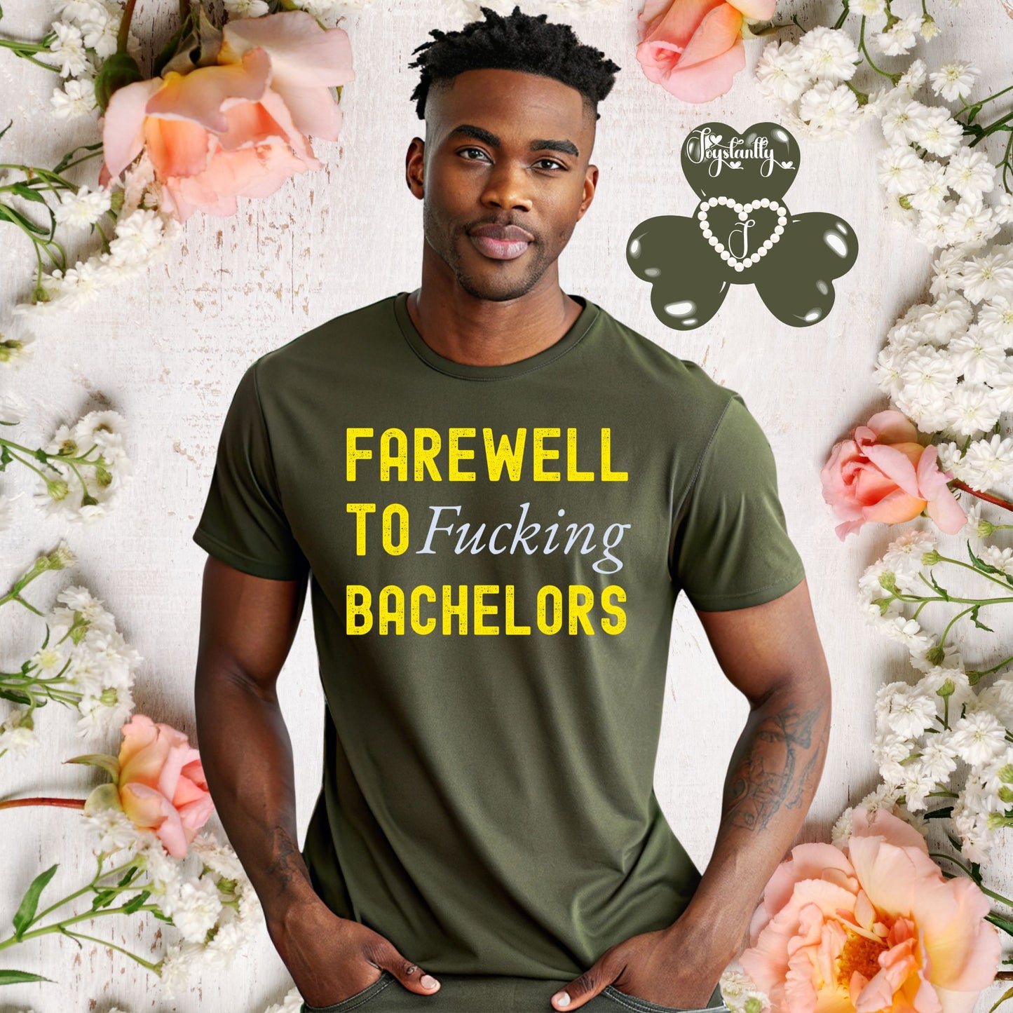 Funny Bachelors Party Military Green T-shirt