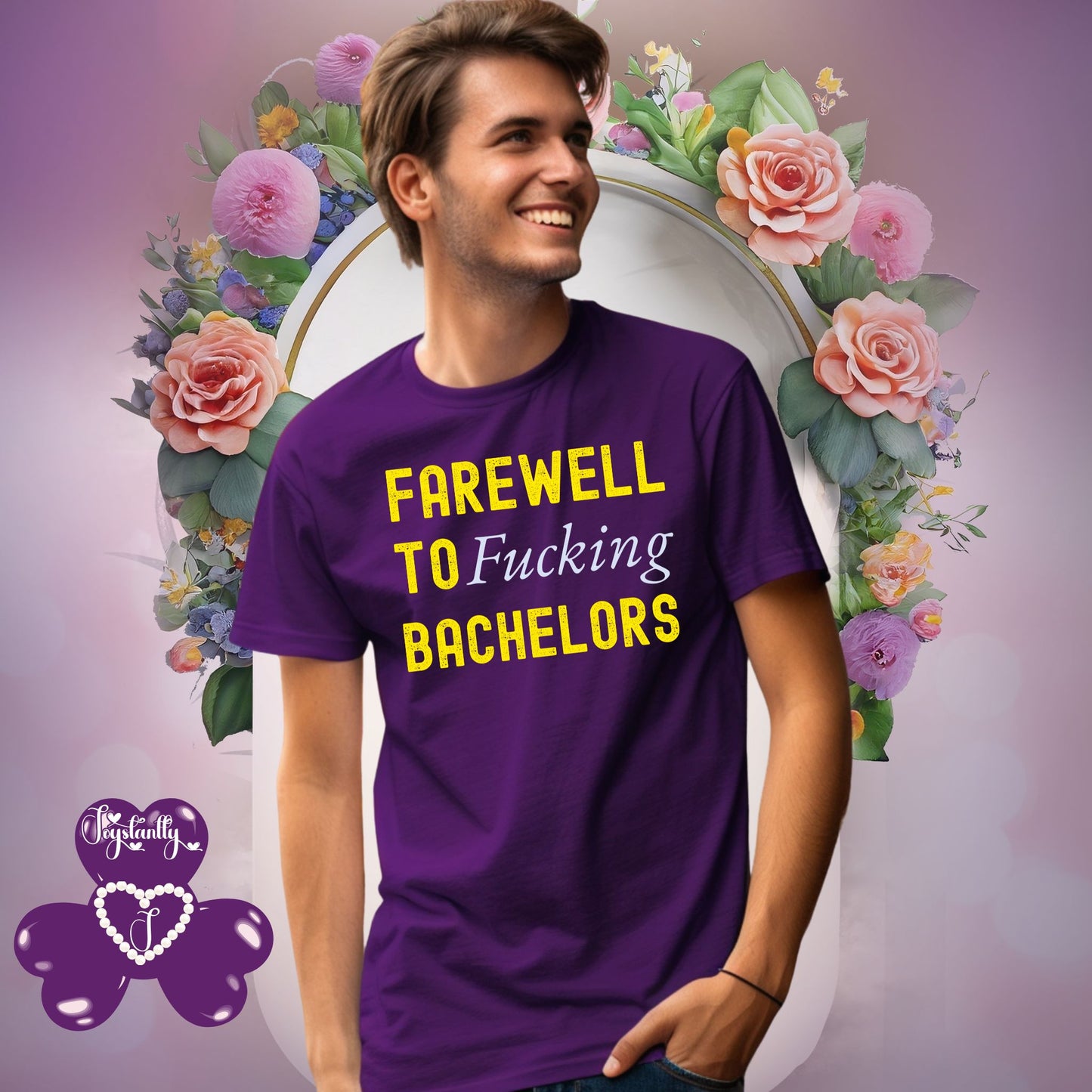 Funny Bachelors Party Purple T-shirt
