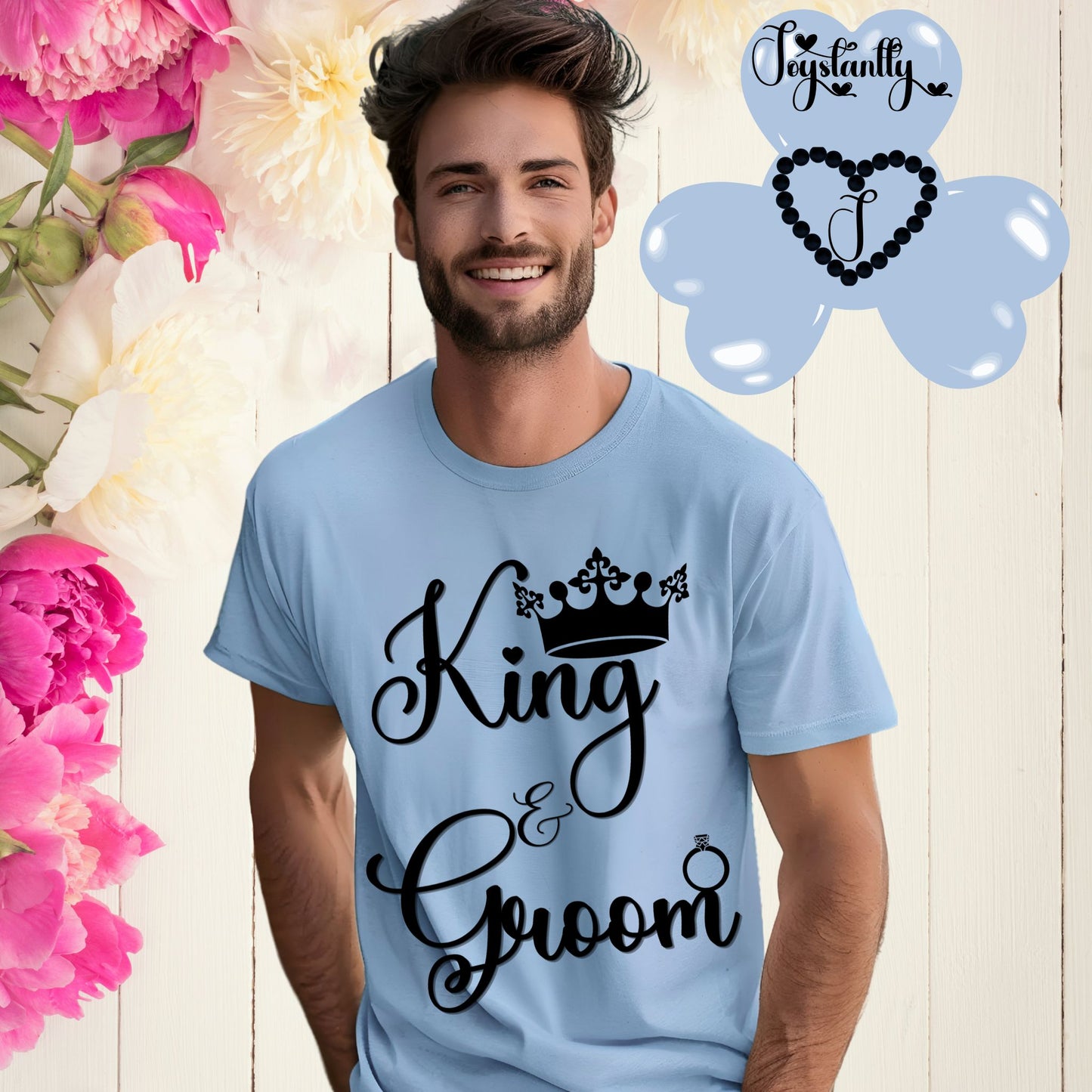 Bachelor's Party Shirt. Baby Blue Tee.