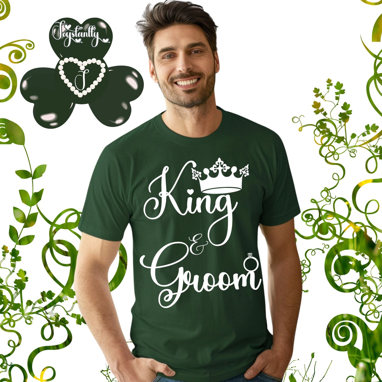 Bachelor's Party Shirt. Forest Green Tee.