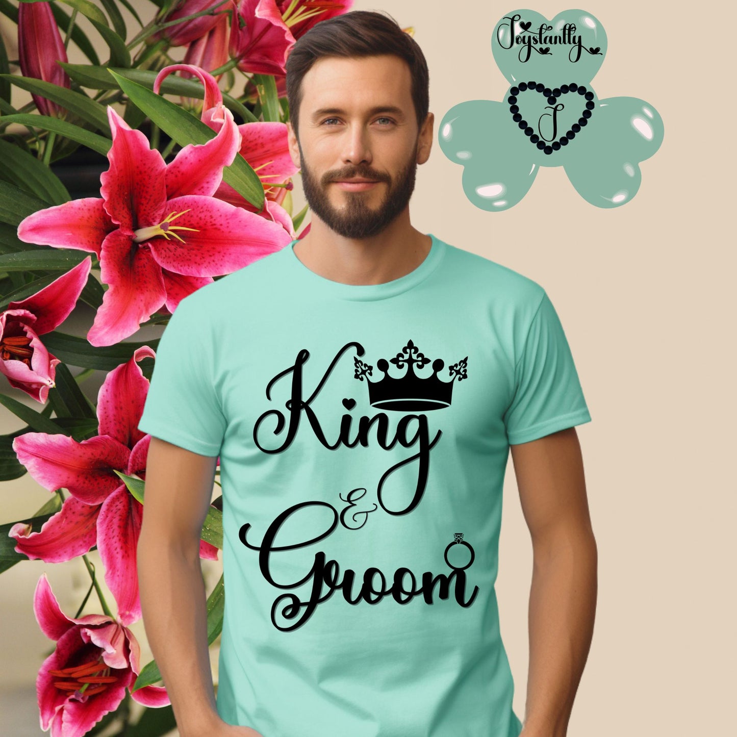 Bachelor's Party Shirt. Heather Mint Tee.