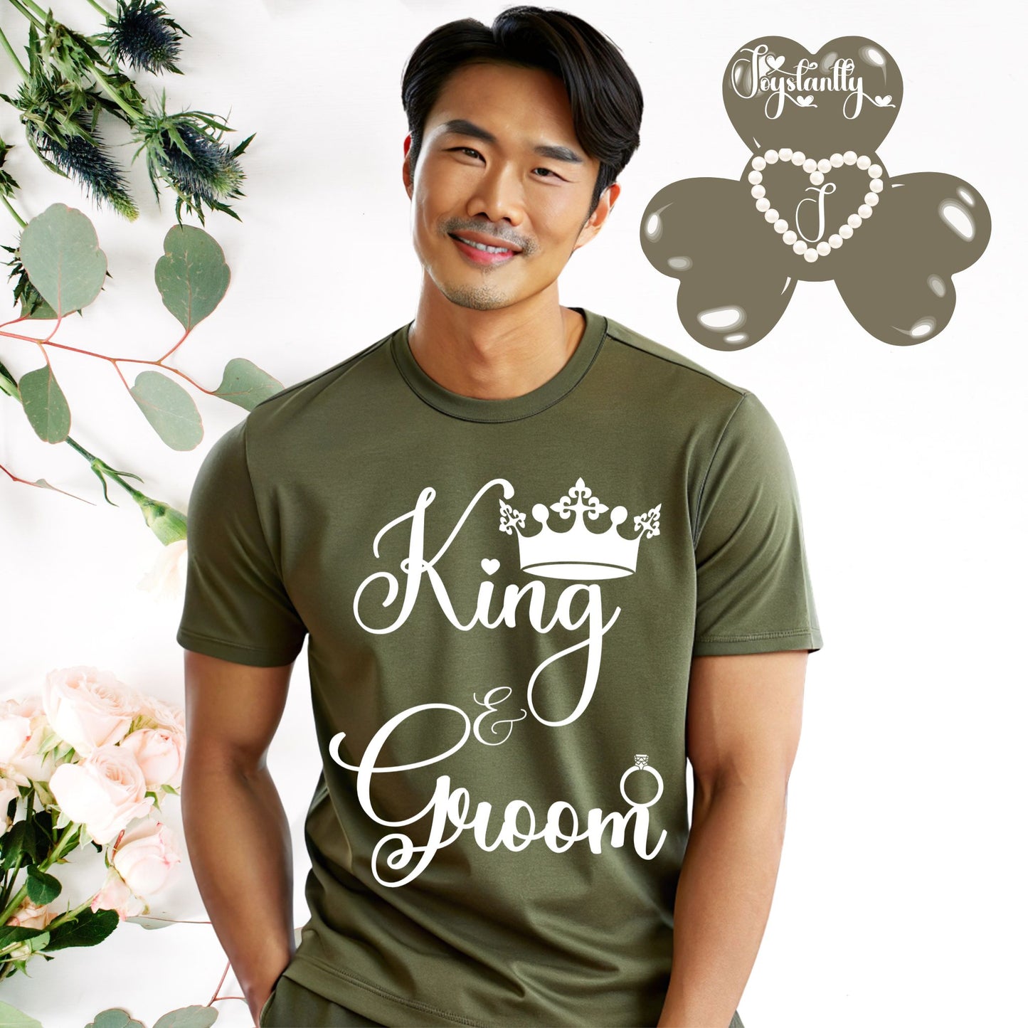 Bachelor's Party Shirt. Military Green Tee.