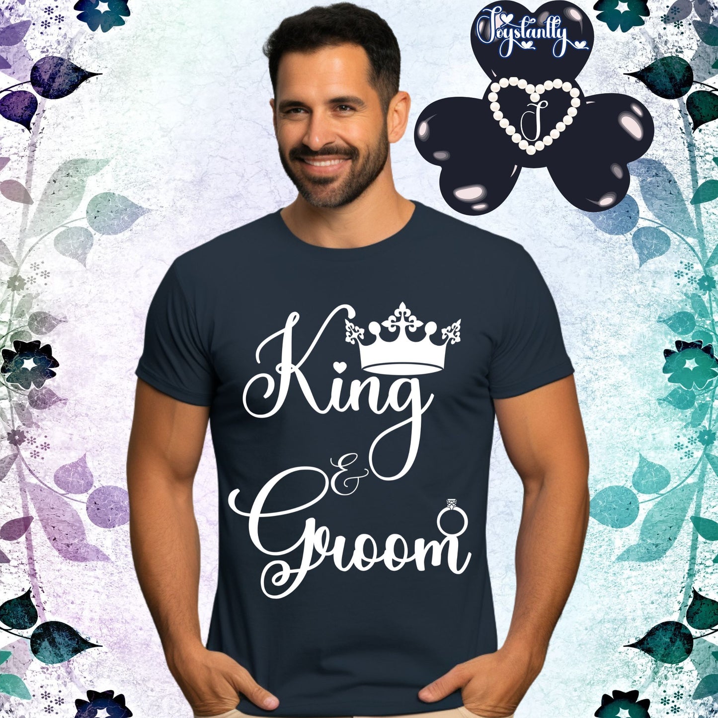 Bachelor's Party Shirt. Navy Blue Tee.
