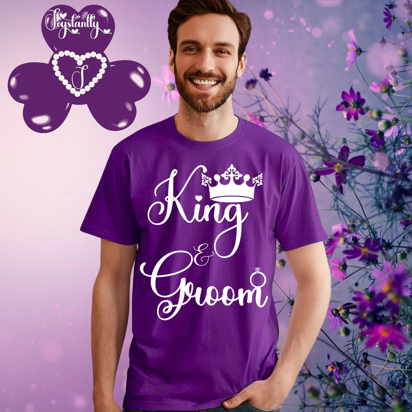 Bachelor's Party Shirt. Purple Tee Tee.