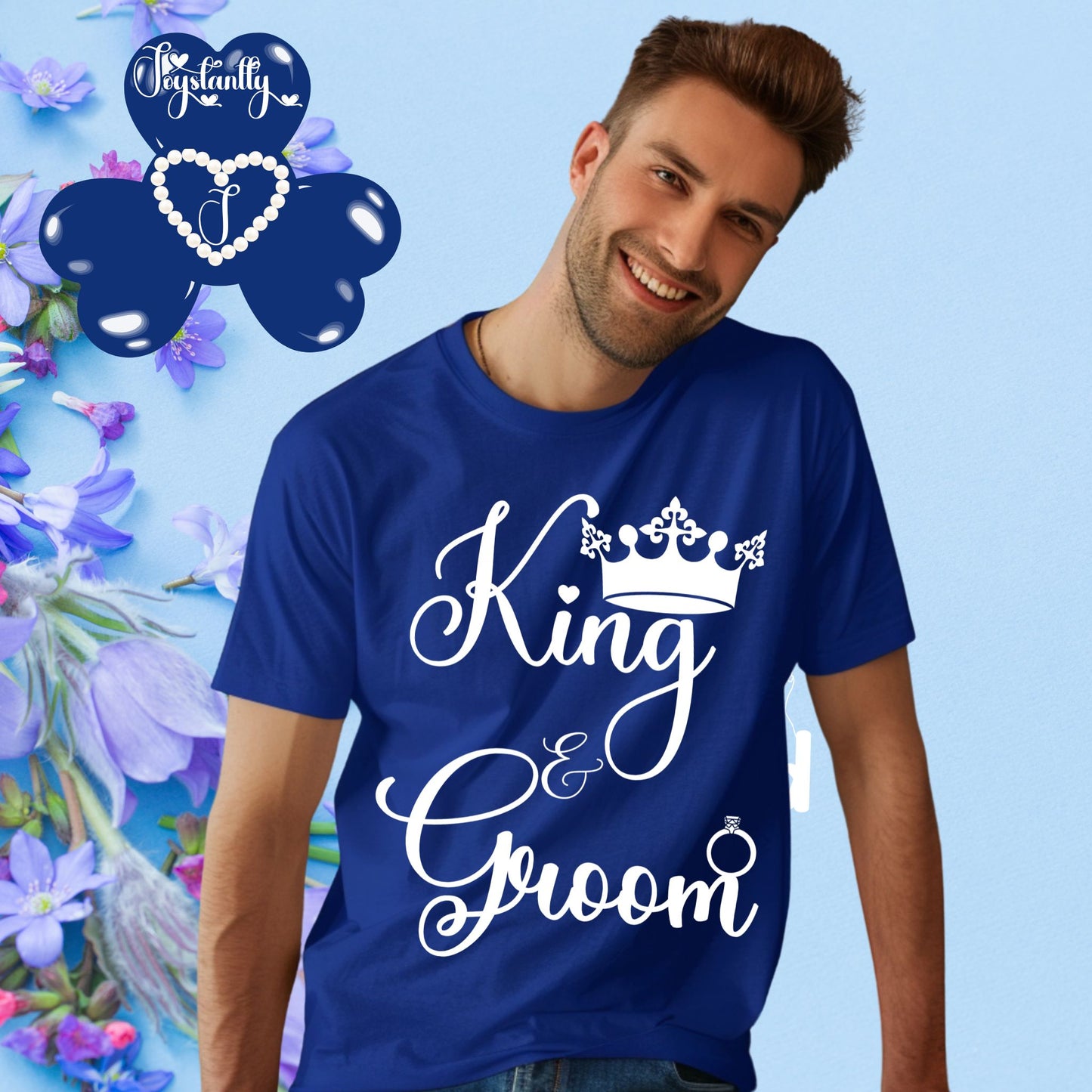 Bachelor's Party Shirt. Royal Blue Tee.