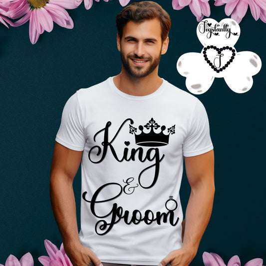 Bachelor's Party Shirt. White Tee.