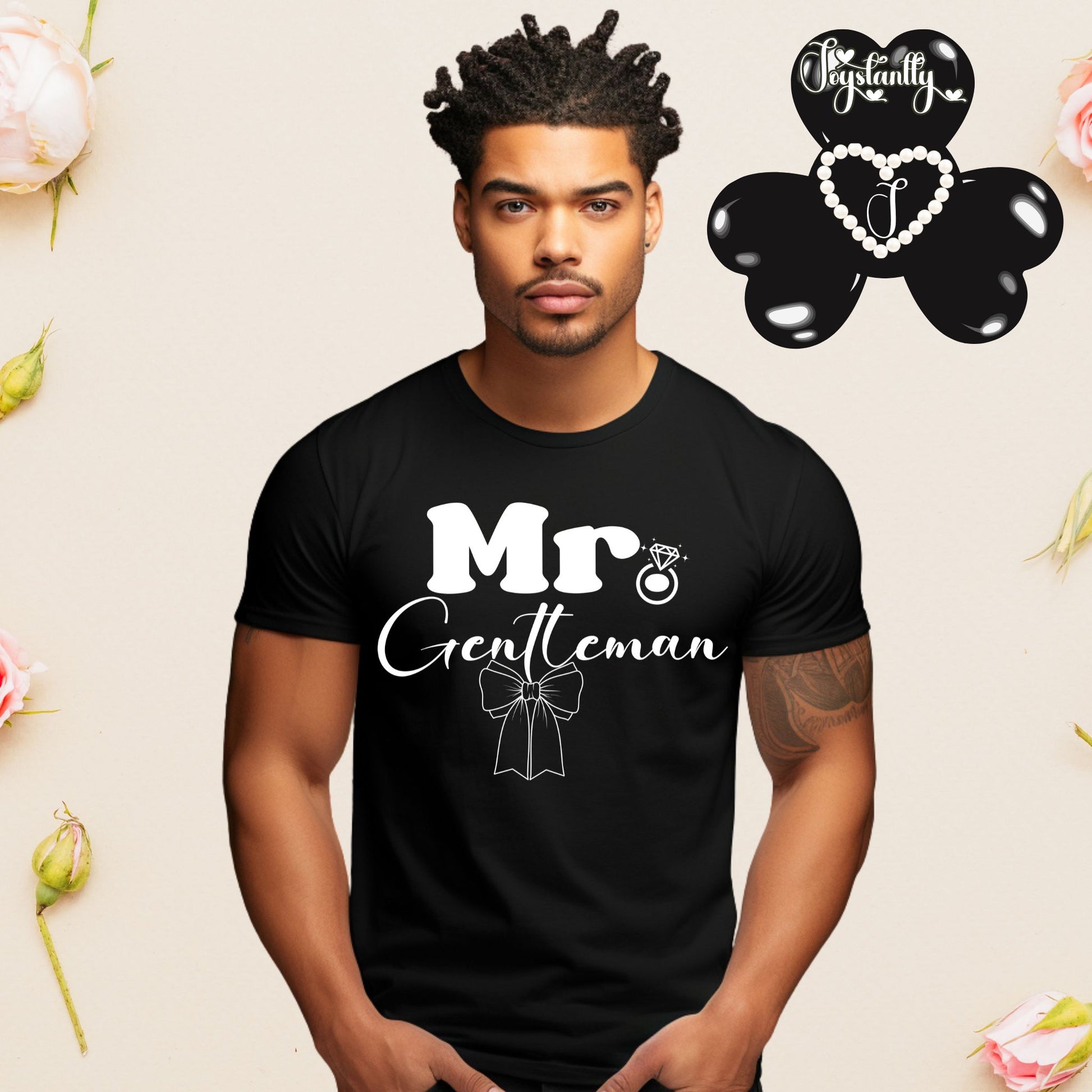 Black T-shirt. Happy Husband T-shirt