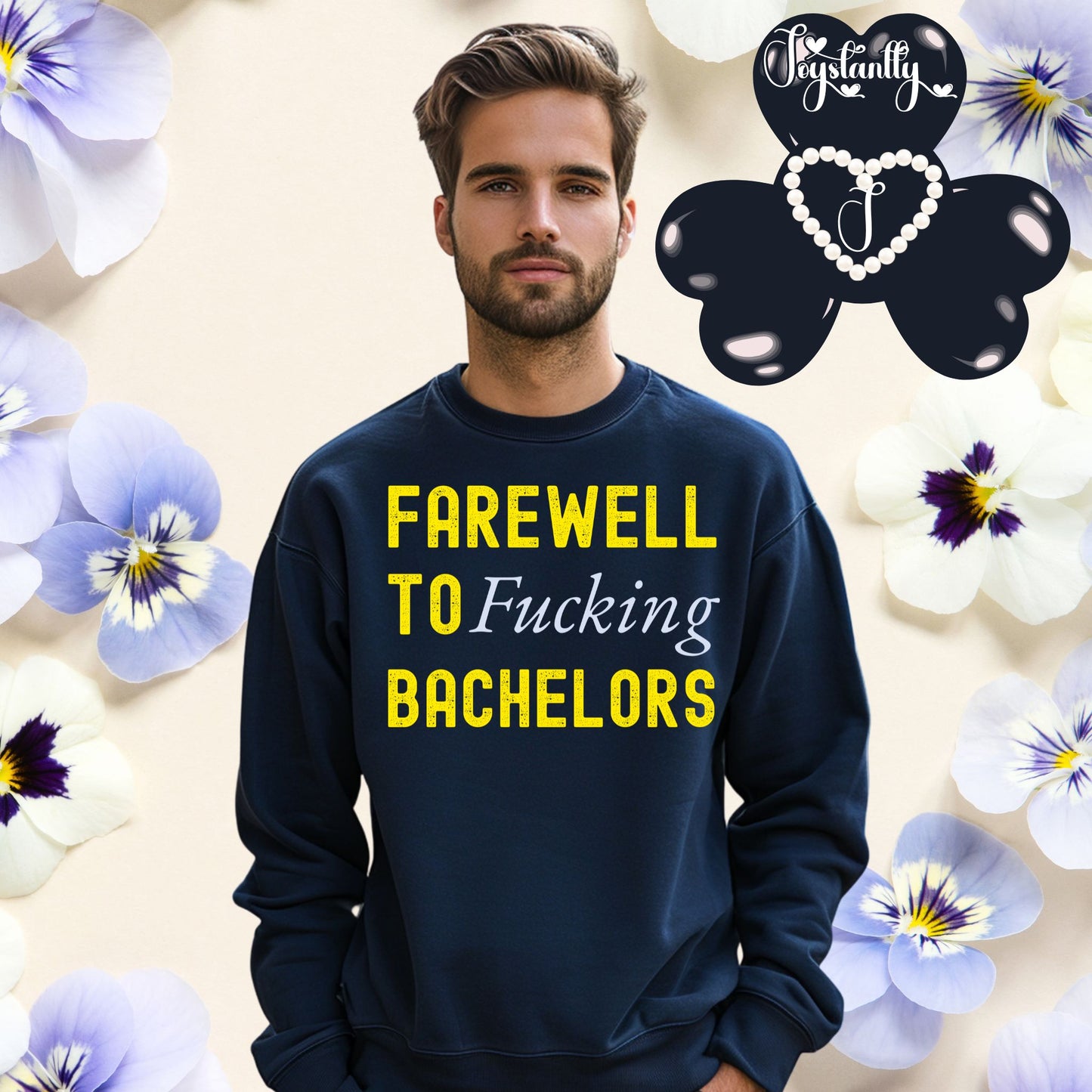 Funny Bachelors Party Navy-Blue Sweatshirt