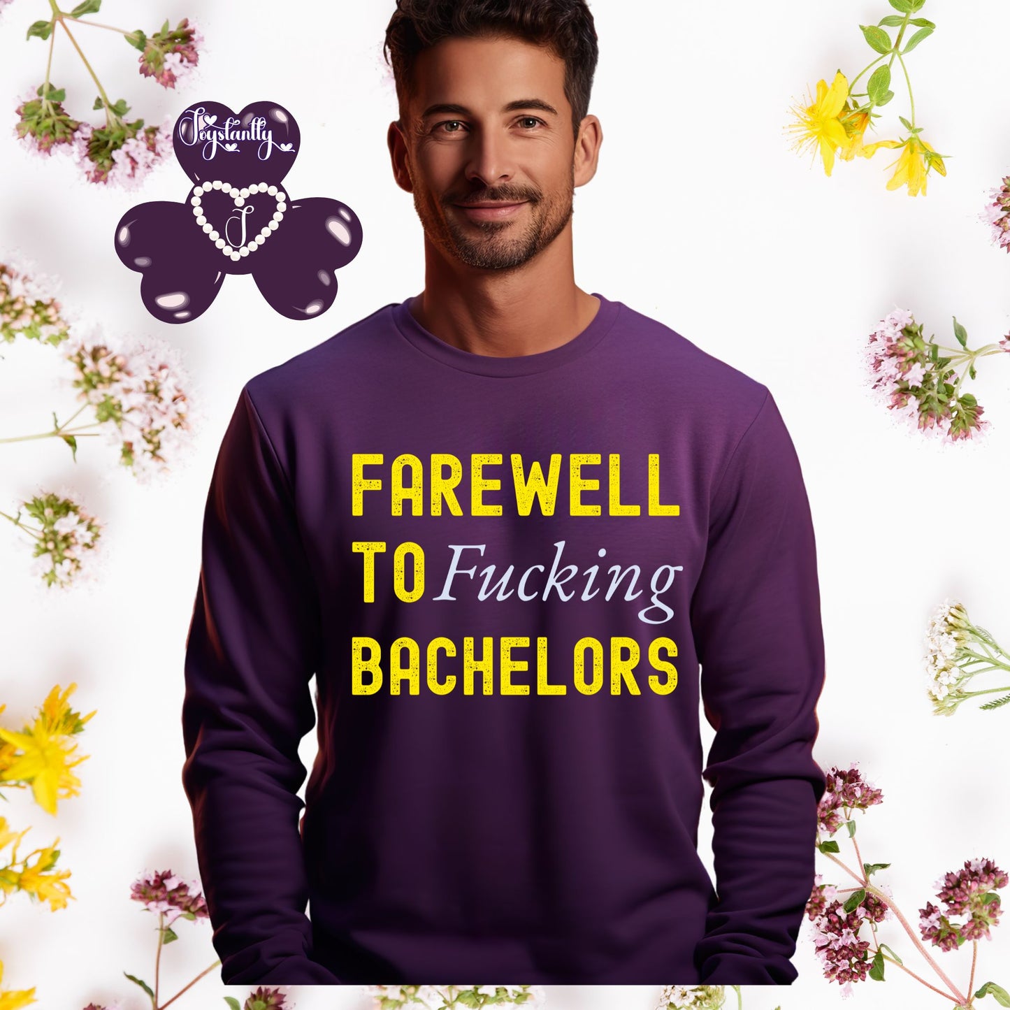 Funny Bachelors Party Purple Sweatshirt