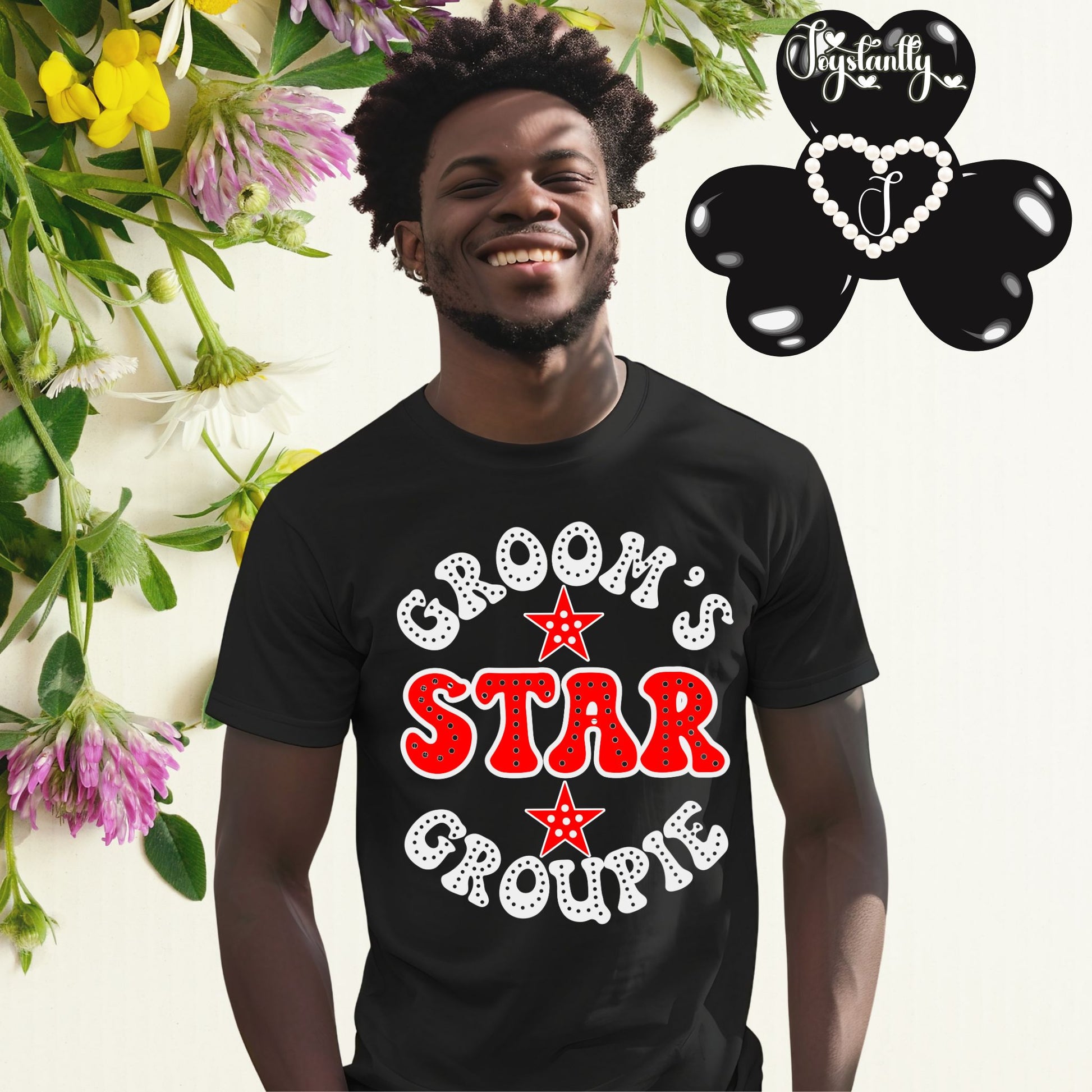 Black Tee. Funny Bachelor Party Shirt.