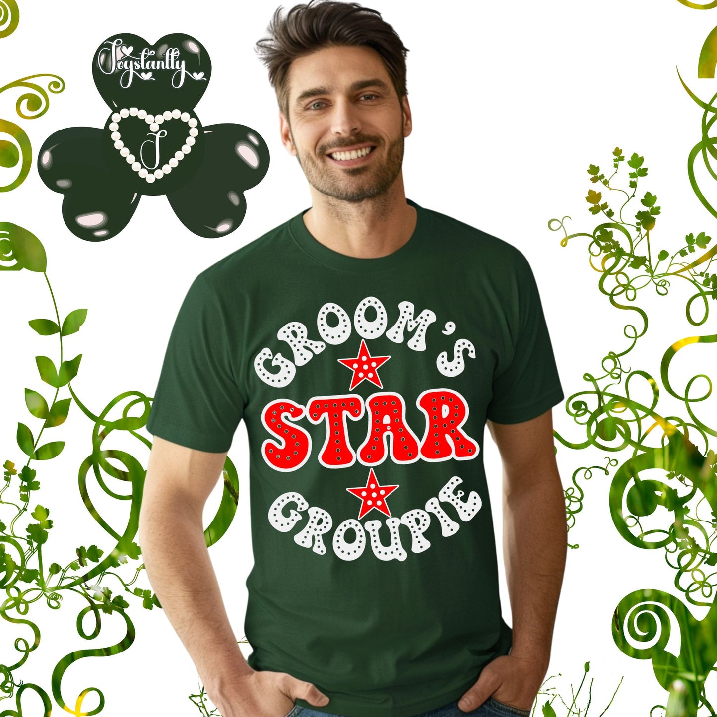 Forest Green Tee. Funny Bachelor Party Shirt.