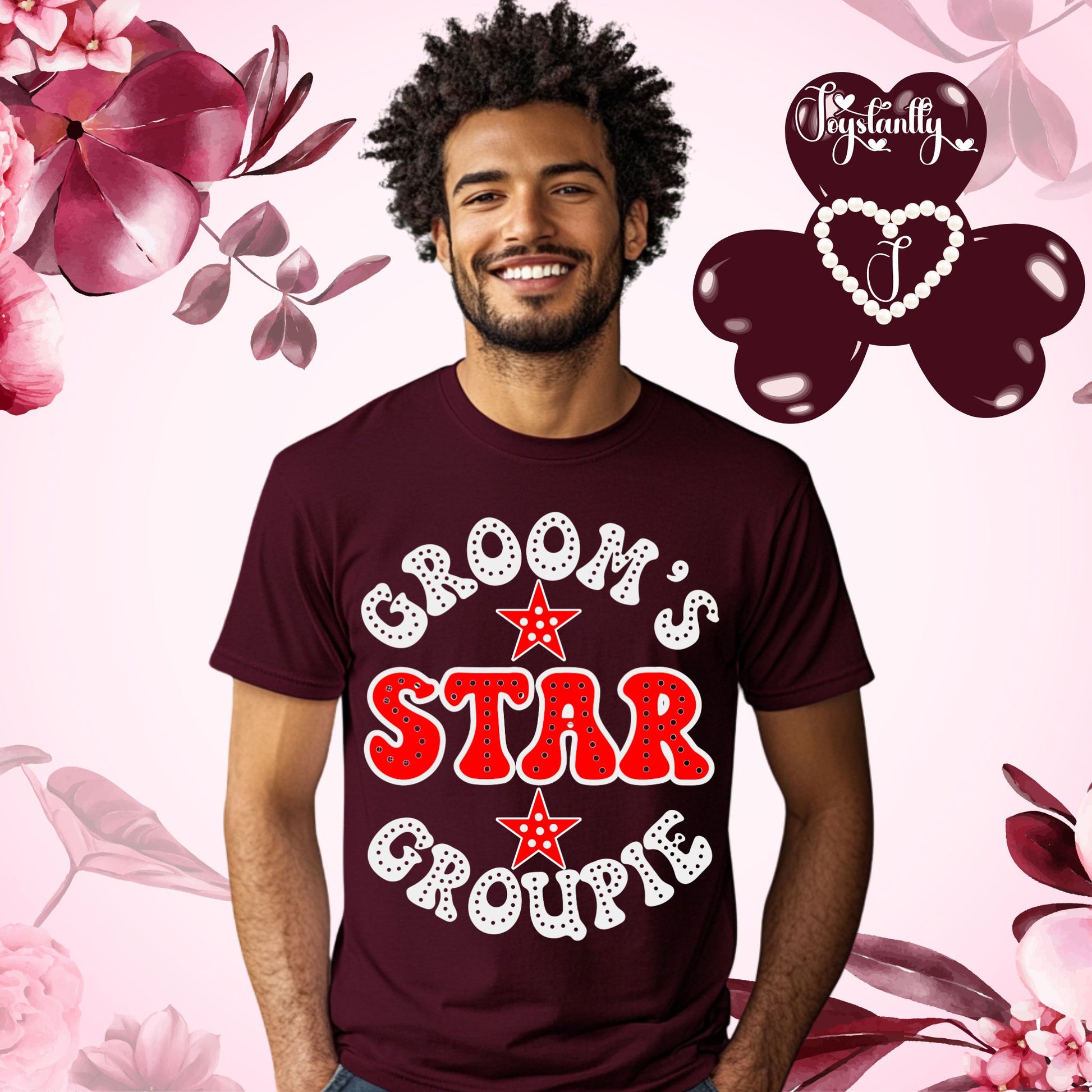 Maroon Tee. Funny Bachelor Party Shirt.