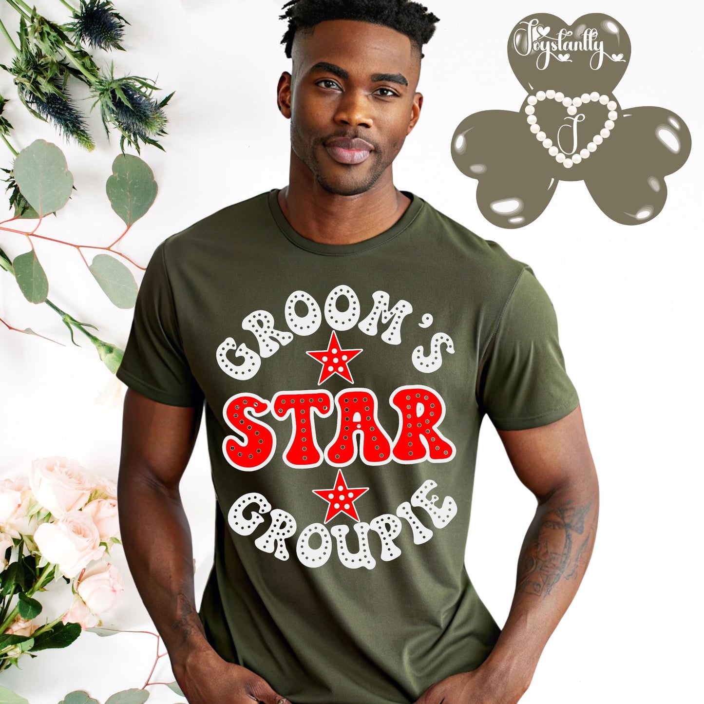 Military Green Tee. Funny Bachelor Party Shirt.