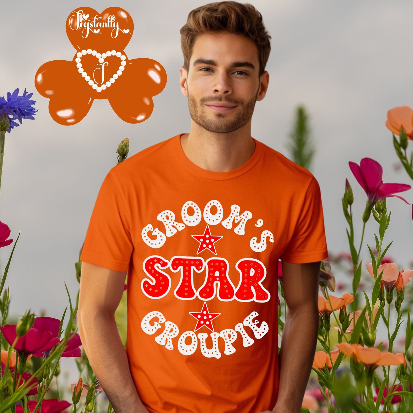 Orange Tee. Funny Bachelor Party Shirt.