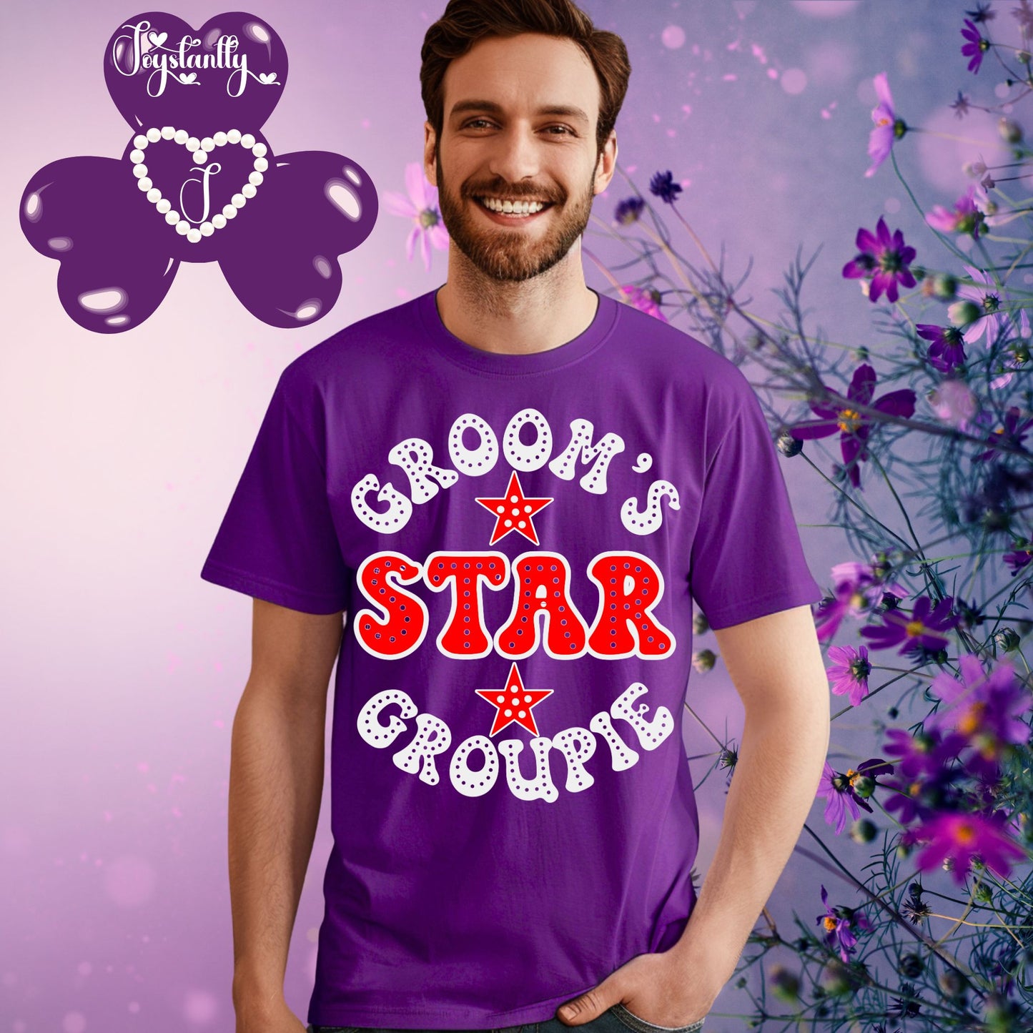 Purple Tee. Funny Bachelor Party Shirt.