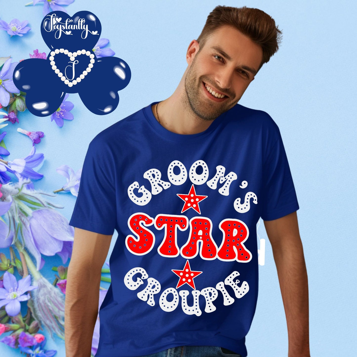 Royal Blue Tee. Funny Bachelor Party Shirt.