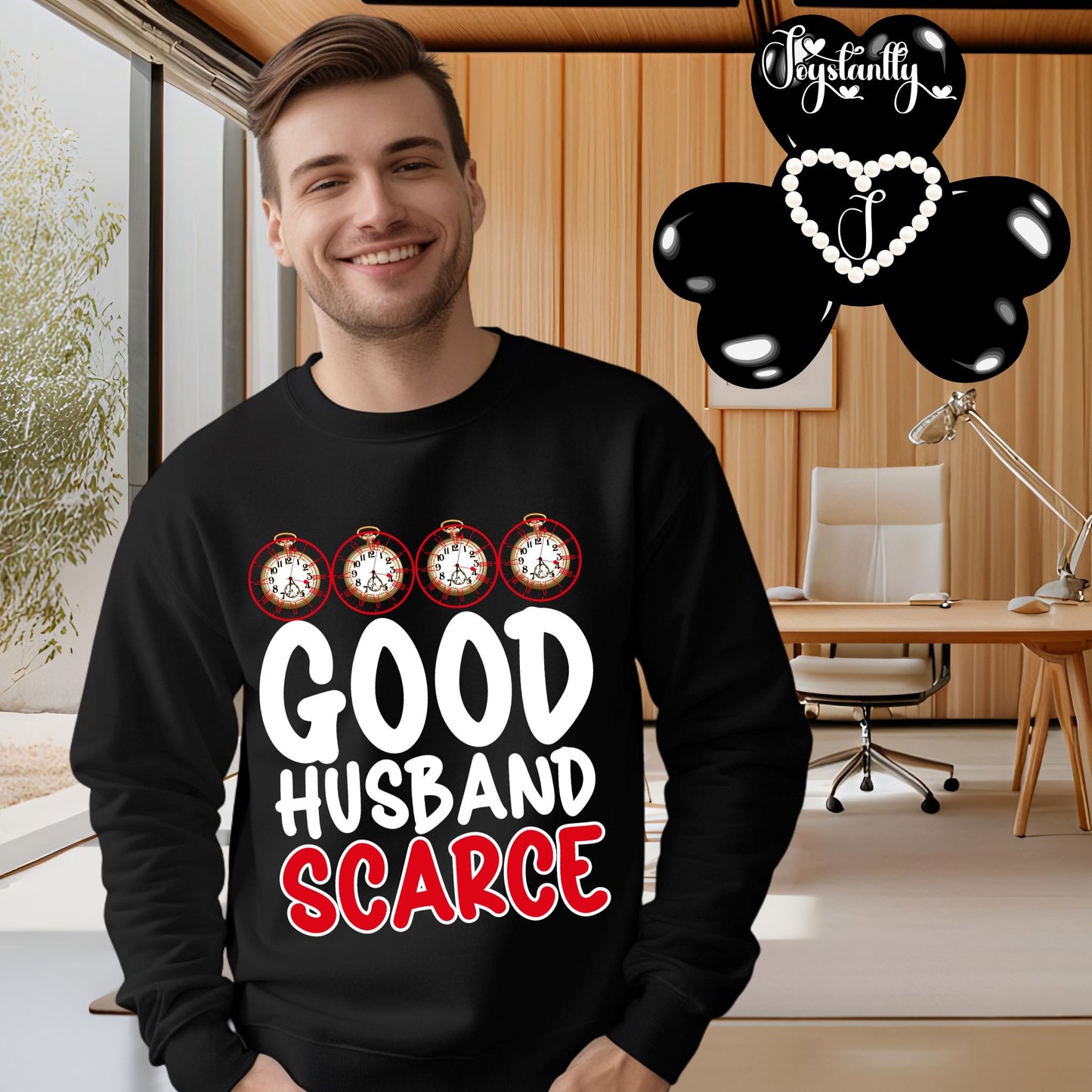 Funny Black Sweatshirt For Dads, Funny Black Sweatshirt For Husbands