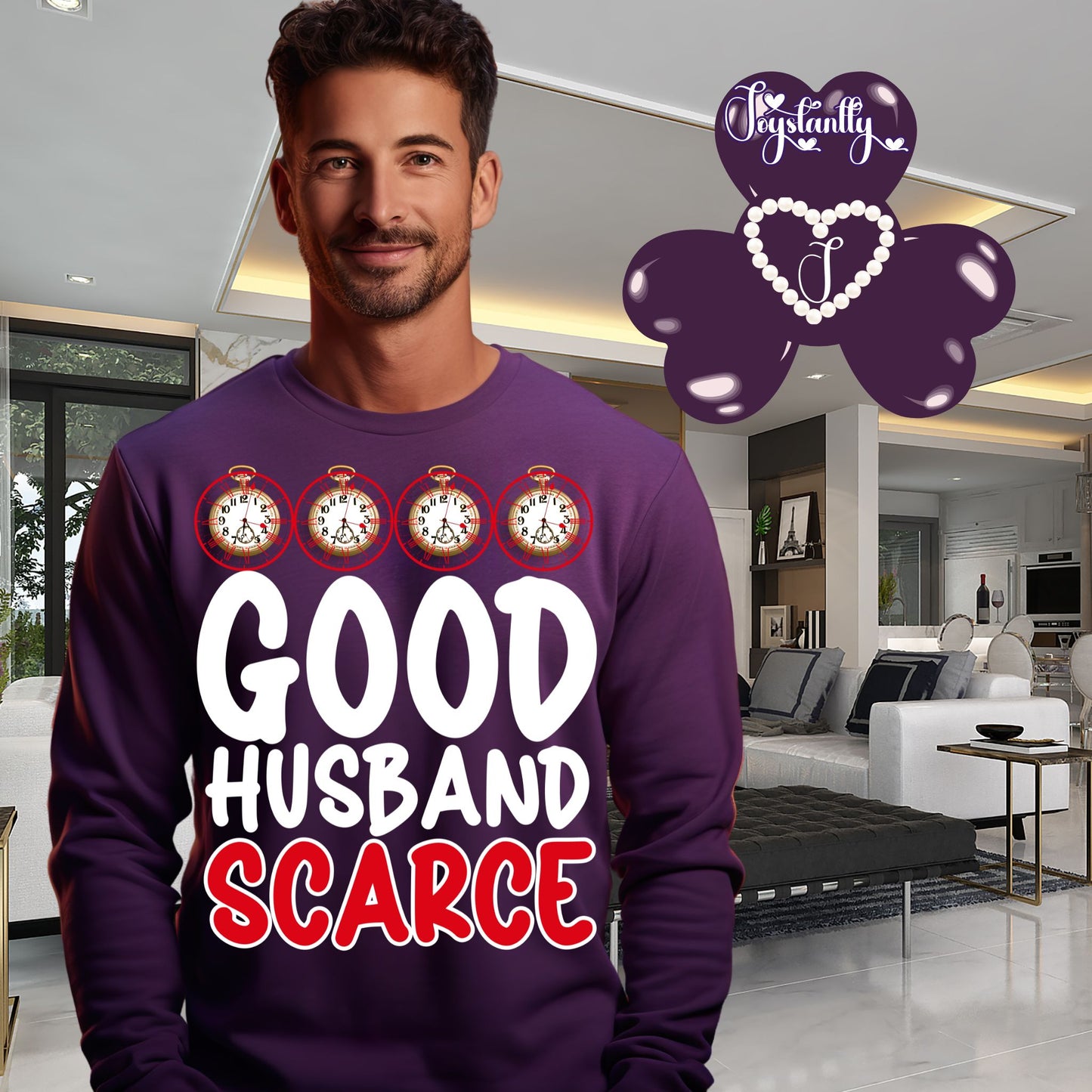 Funny Purple Sweatshirt For Dads, Funny Purple Sweatshirt For Husbands