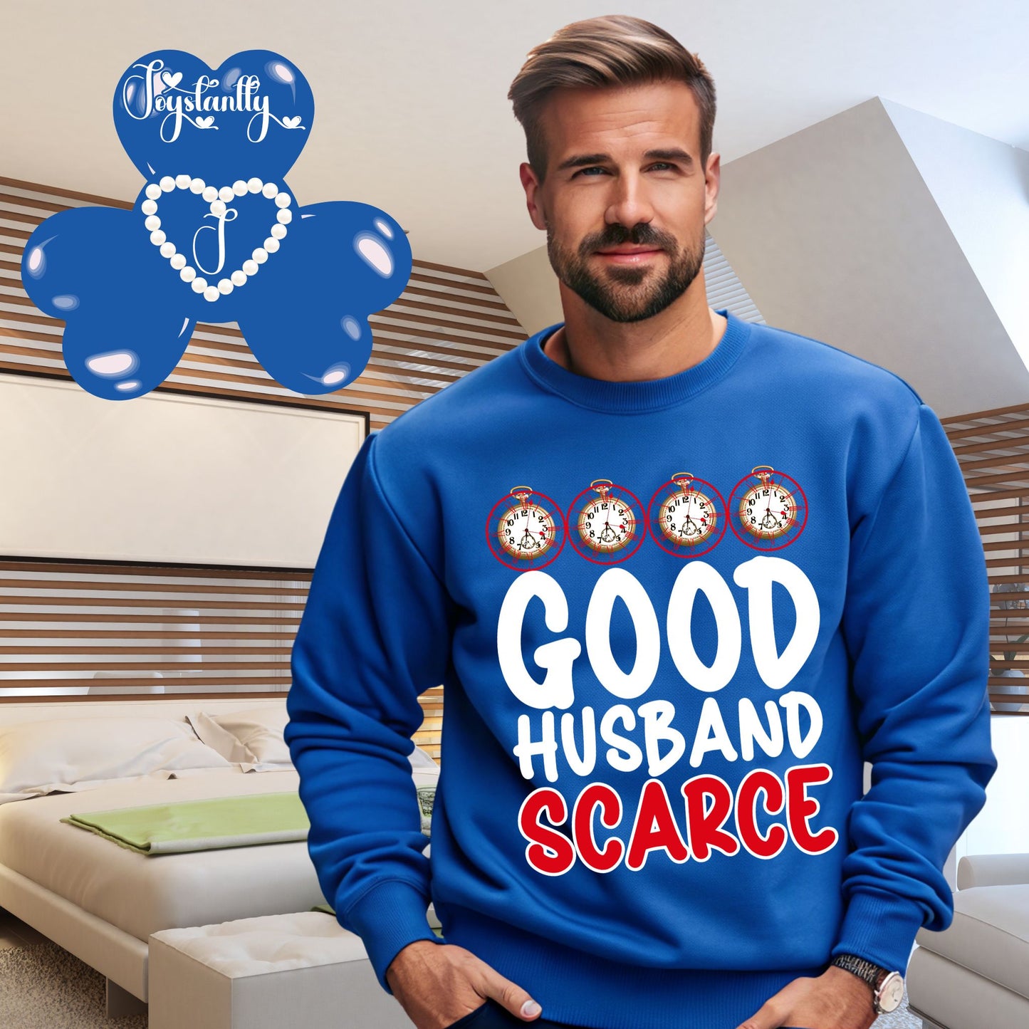 Funny Royal Blue Sweatshirt For Dads, Funny Royal Blue Sweatshirt For Husbands