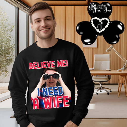 Funny Wedding Party Black Sweatshirt
