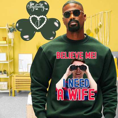 Funny Wedding Party Forest Green Sweatshirt