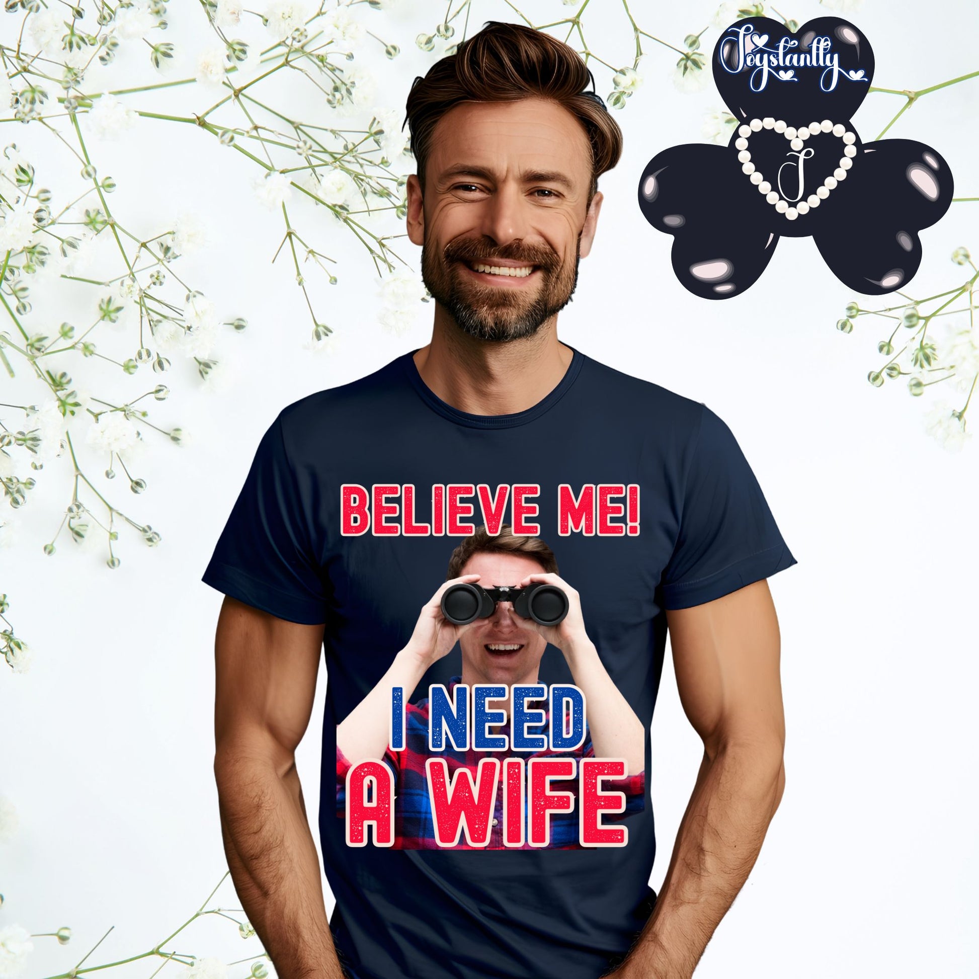 Funny Wedding Party Navy Blue Shirt
