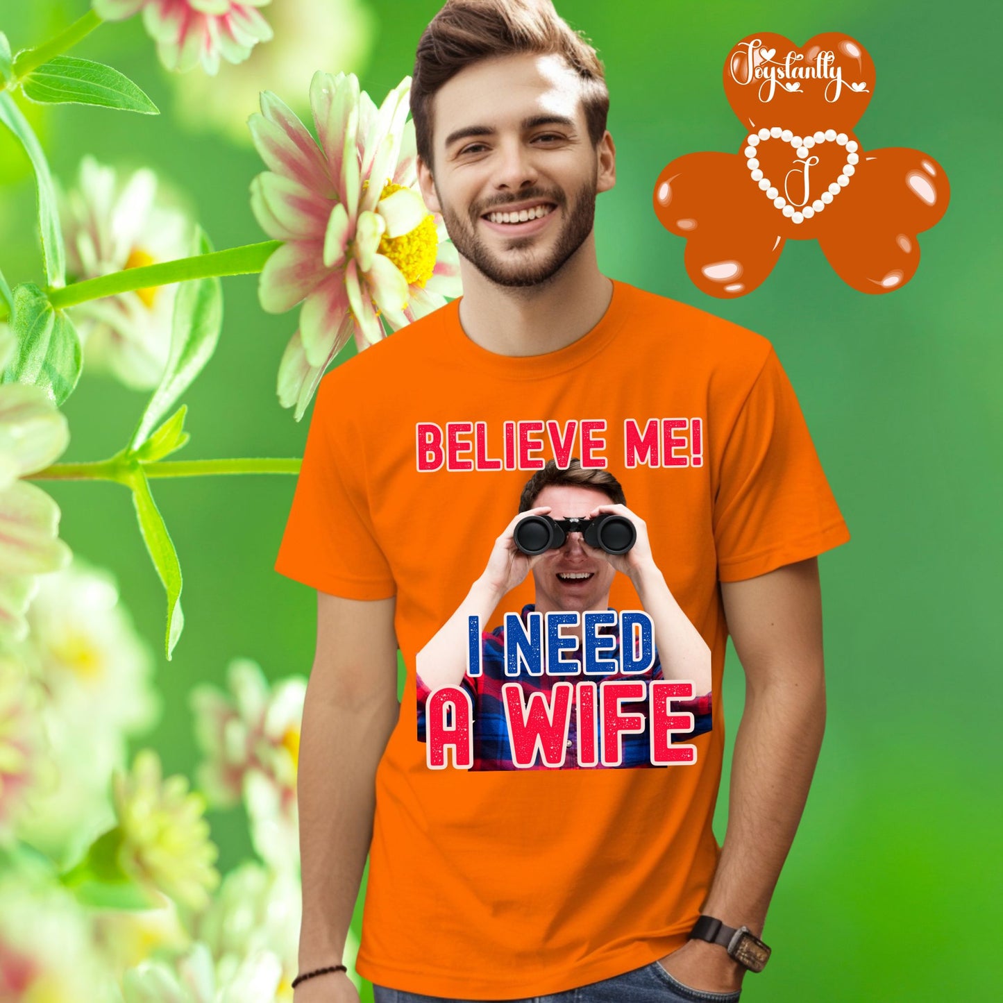 Funny Wedding Party Orange Shirt