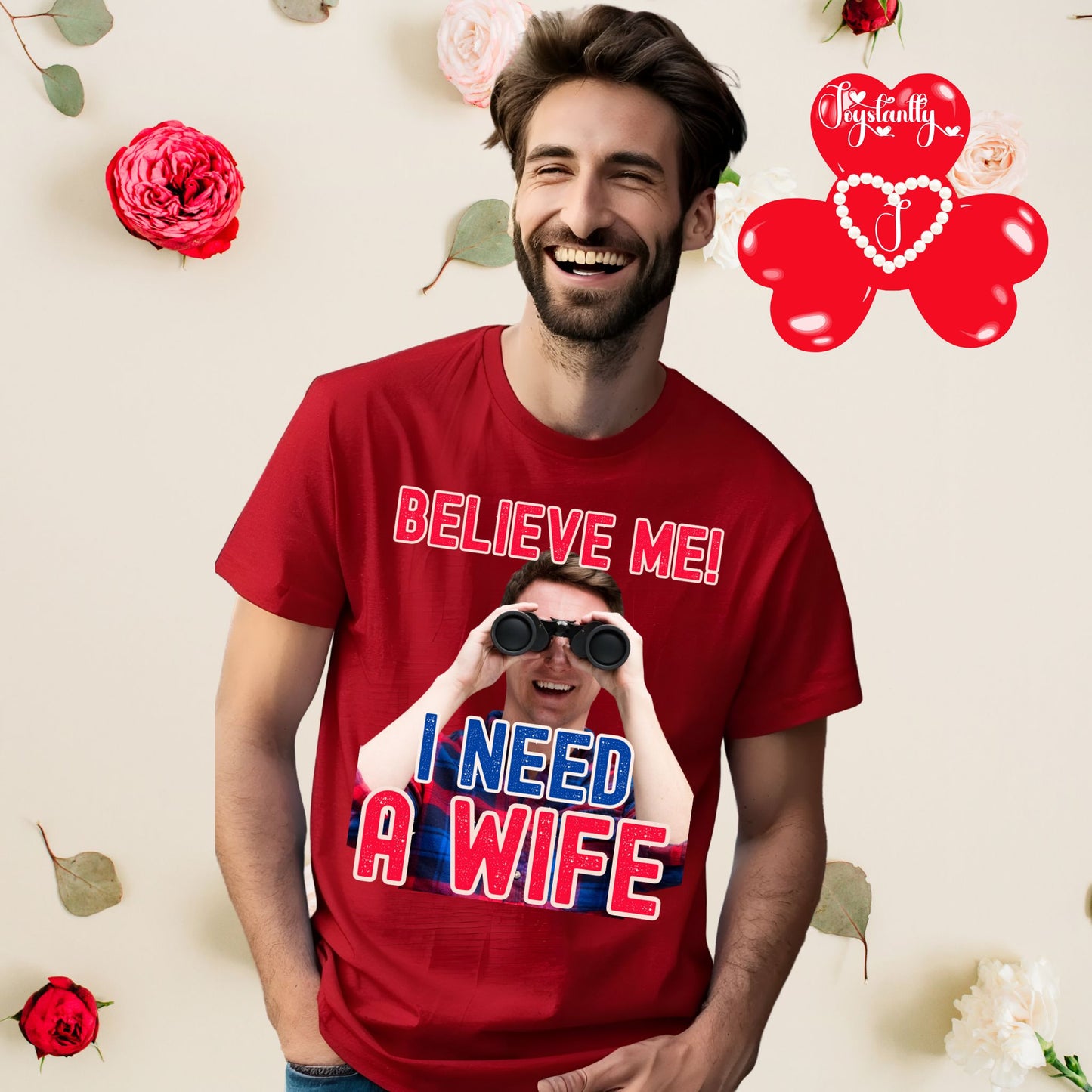 Funny Wedding Party Red Shirt