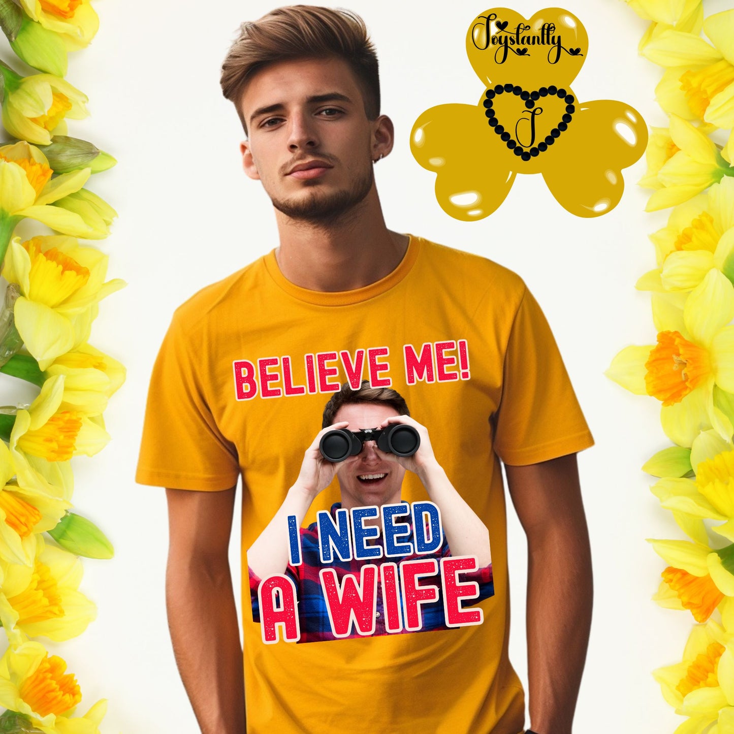 Funny Wedding Party Yellow Shirt